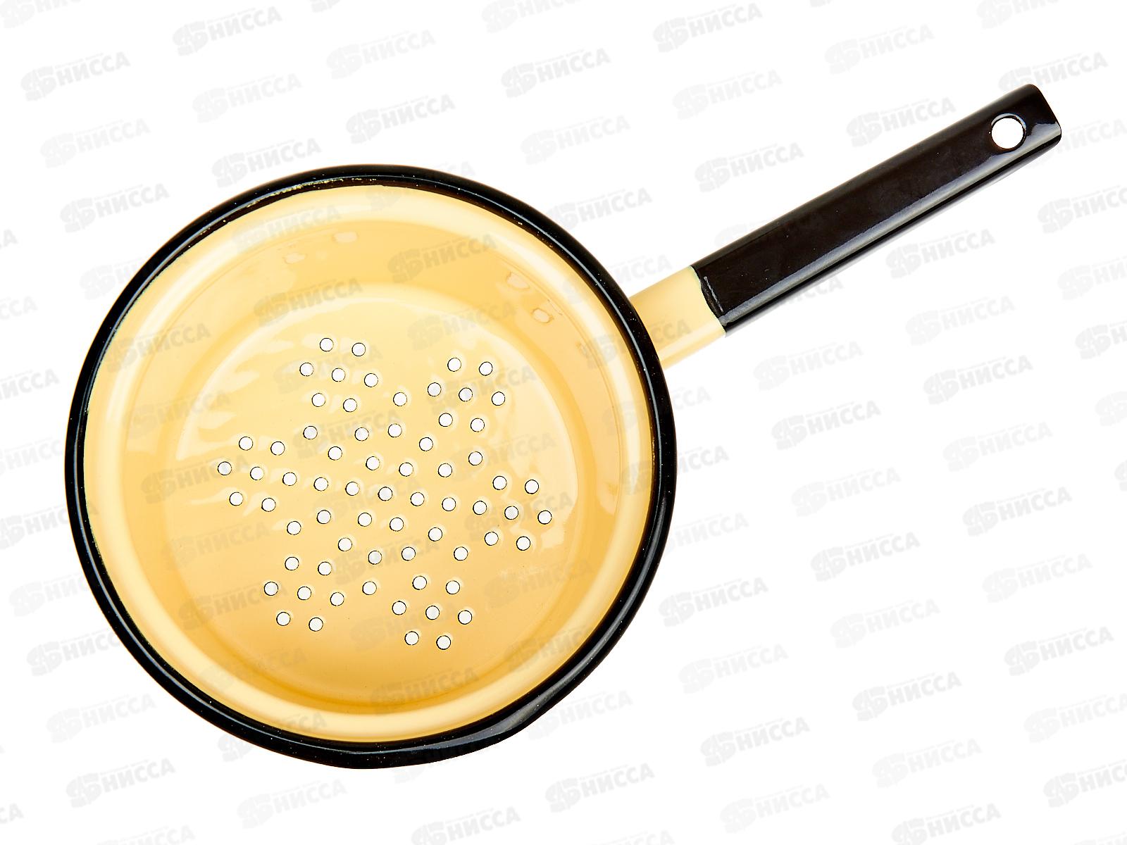 Дуршлаг 0,8л декорированный, палевый  С1406.П