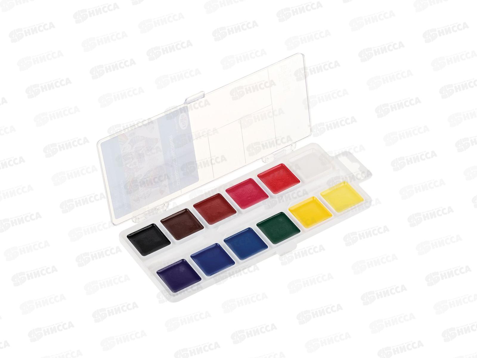 Акварель ГАММА Классическая медовая 12цветов пластиковая упаковка без кисти NEW, 1009194 *30