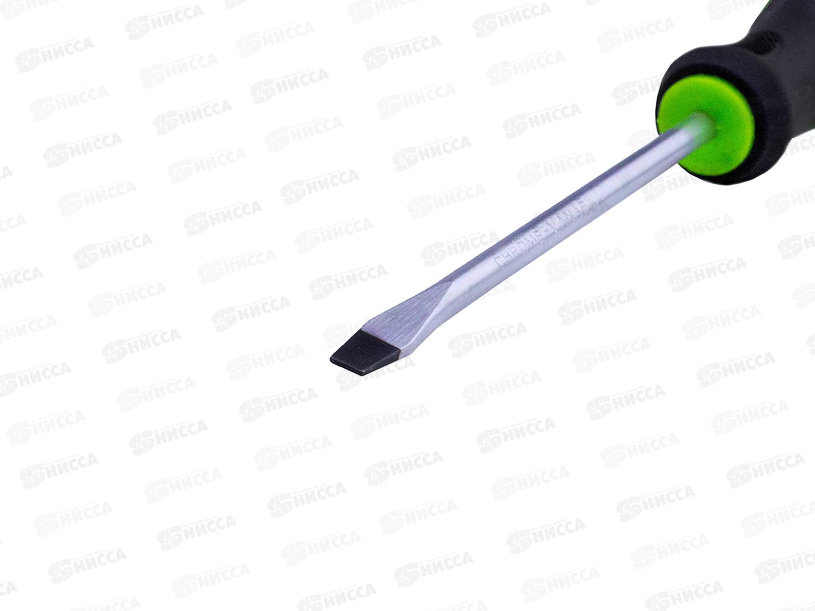 Отвертка SL 5*100 мм, CR-V, двухкомпонентная рукоятка, ON