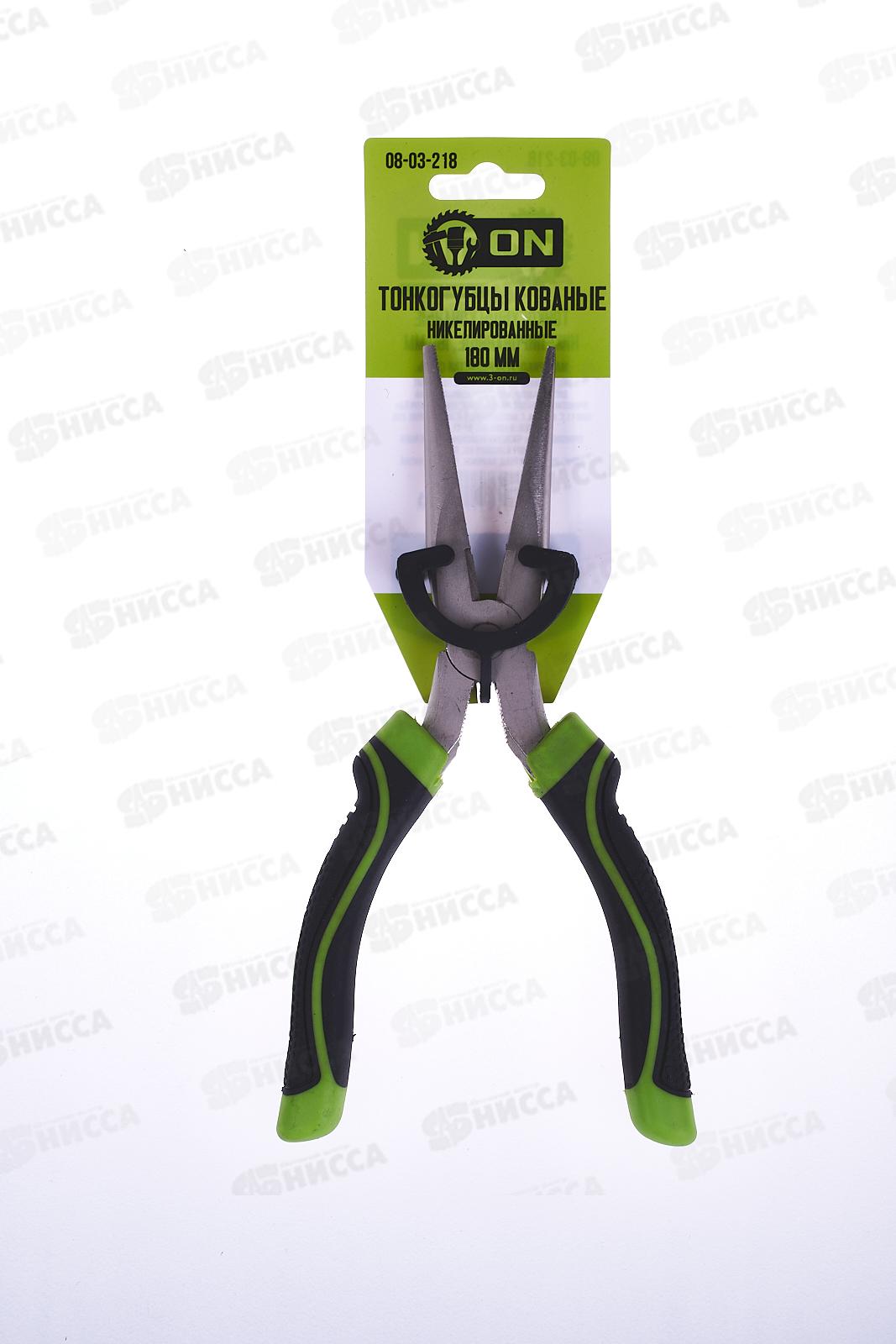 Тонкогубцы 180 мм, сталь №45, кованые никелированные, ON