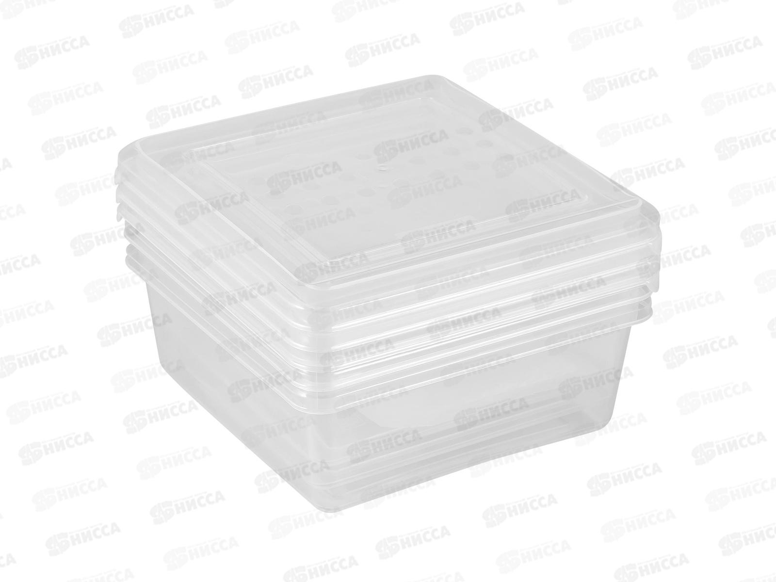 Контейнер для заморозки &quotAsti&quot квадратный 0,5л х 3шт 2211011  *18