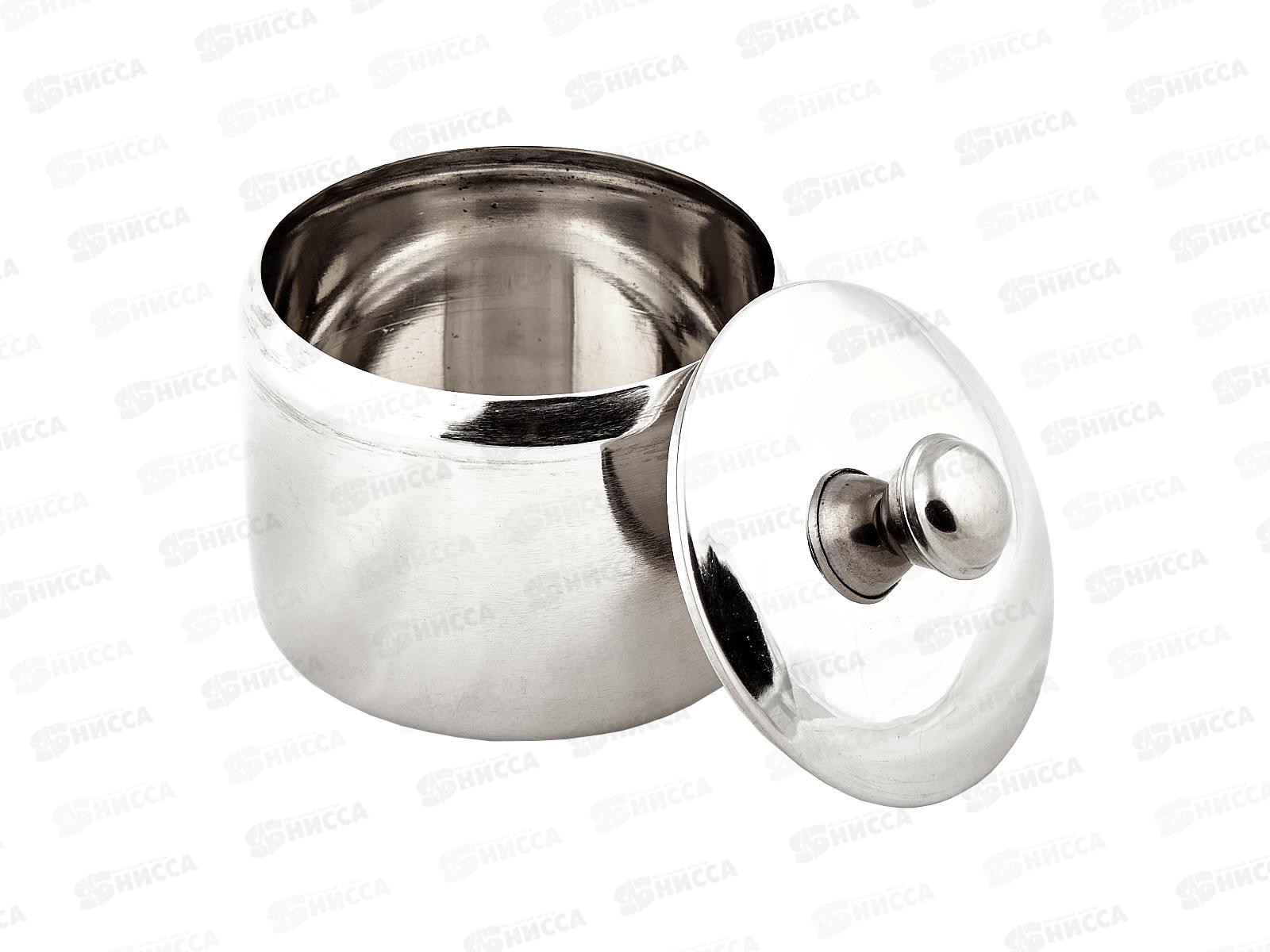 Сахарница 300мл 7*8см с крышкой нержавейка 0091