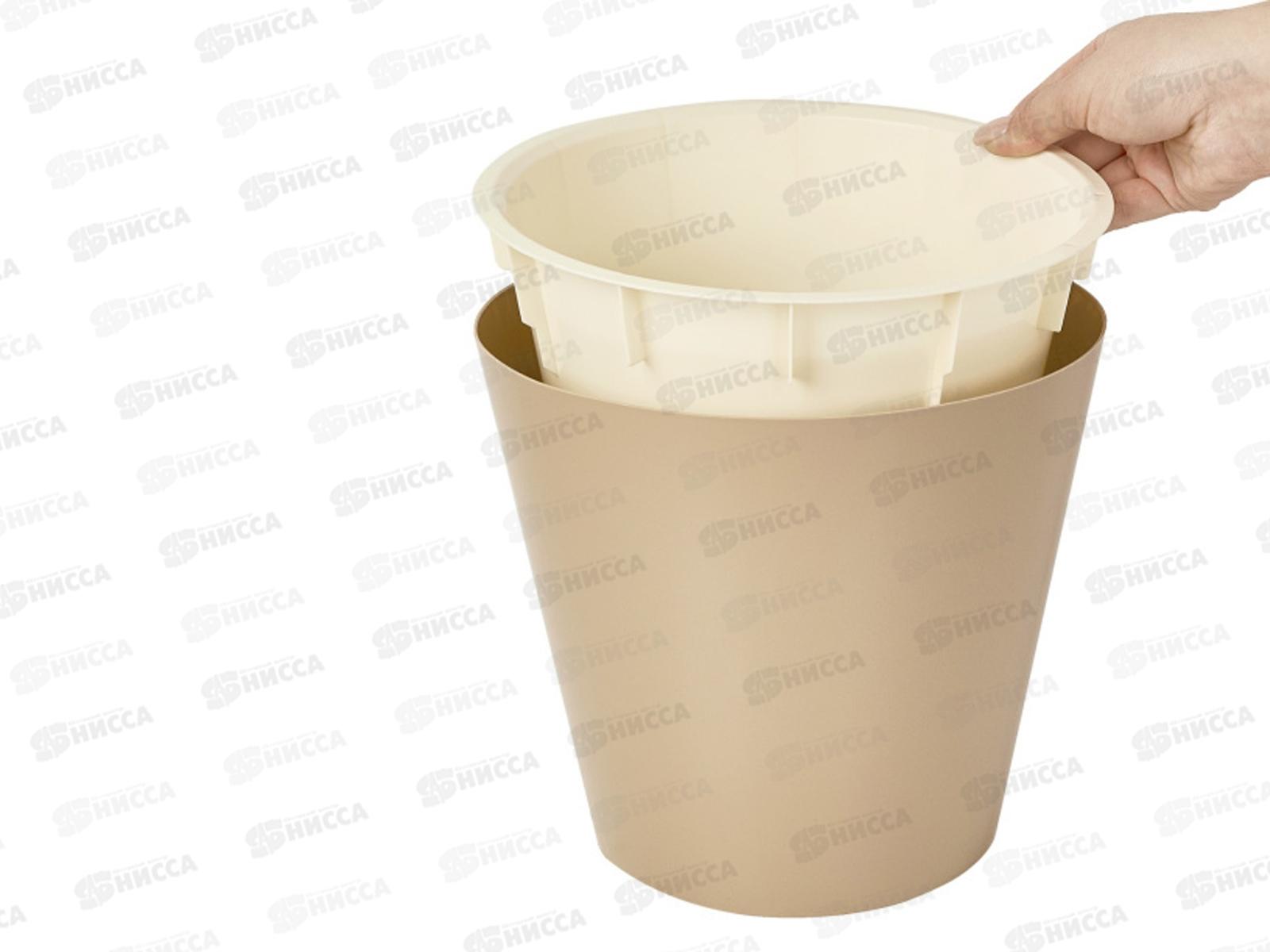 Горшок для цветов London 190мм 3,3л  молочный шоколад ING6251 *9