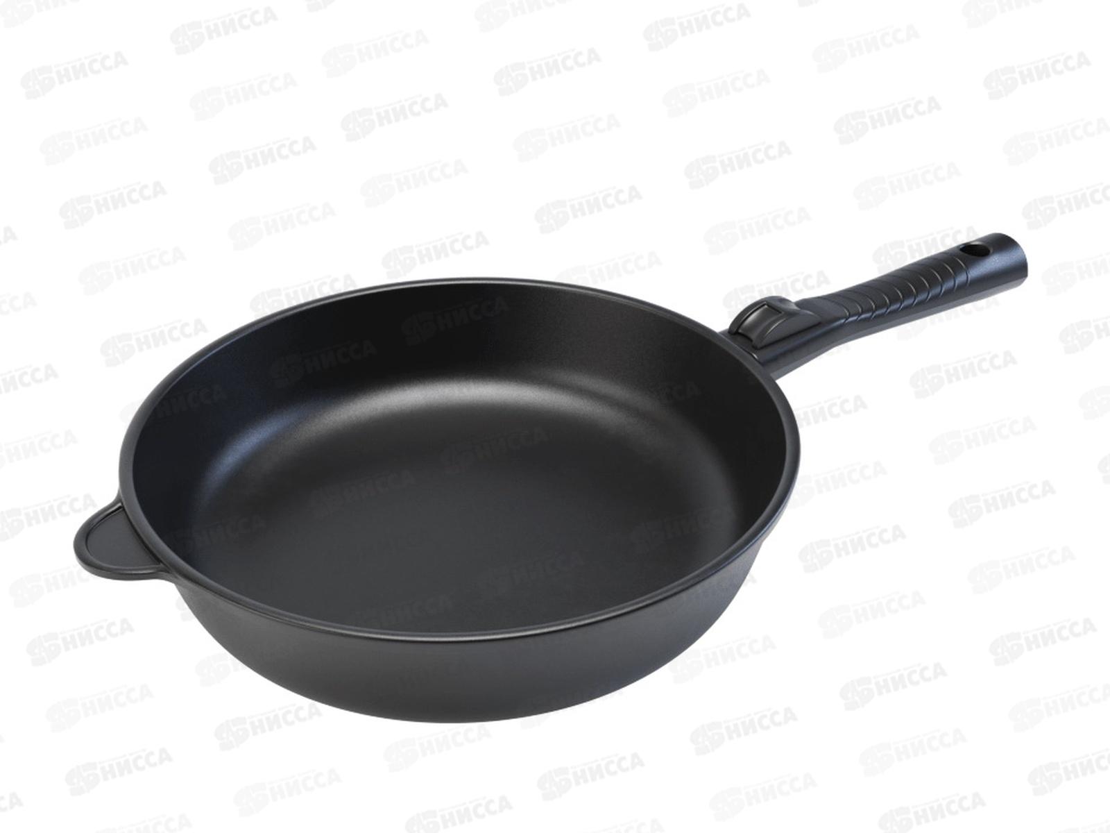 Сковорода Ферра индукция 28см с ручкой литая 59028