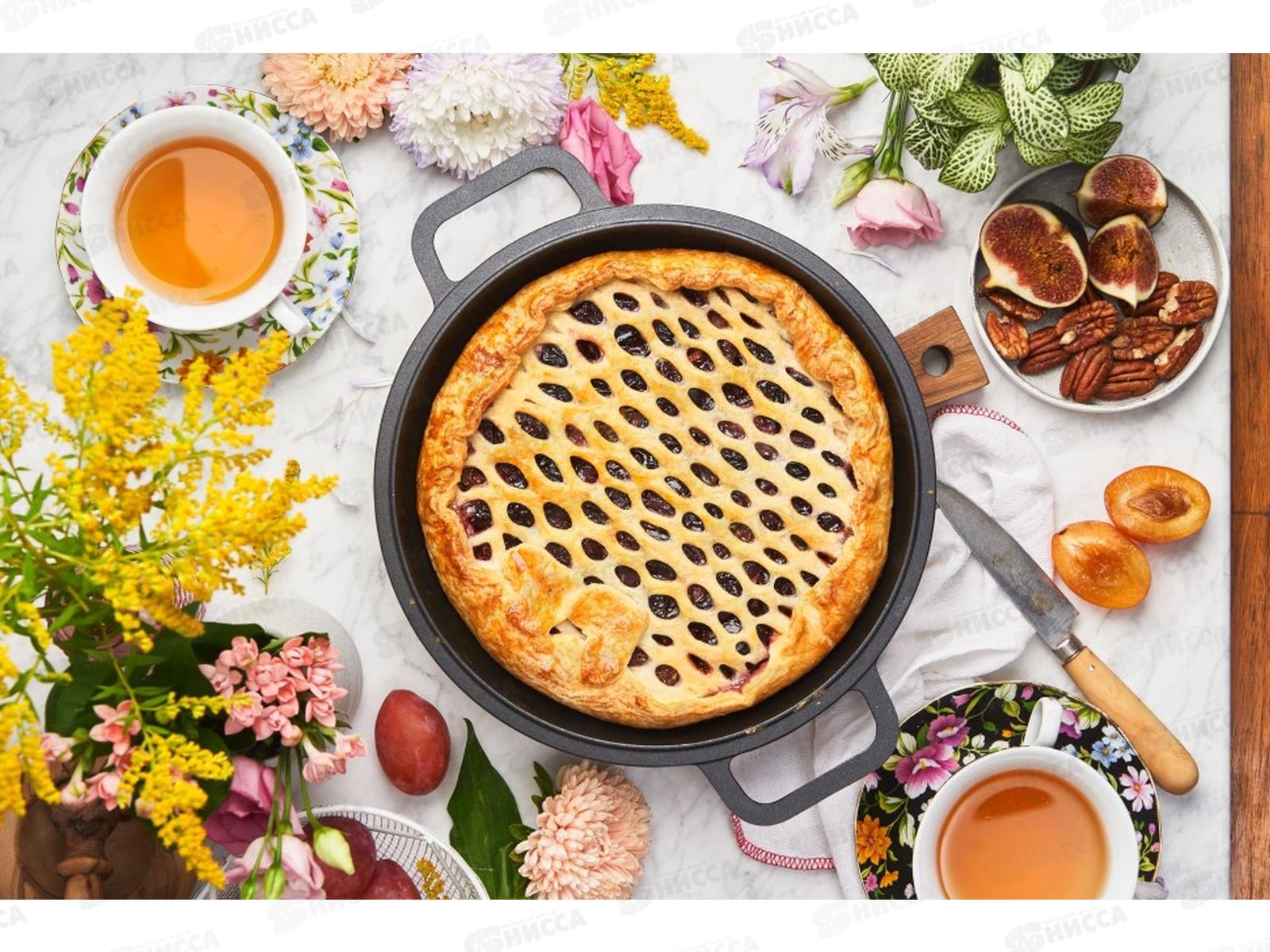 Кастрюля-казан литая 7,0л с крышкой-сковородой  6870