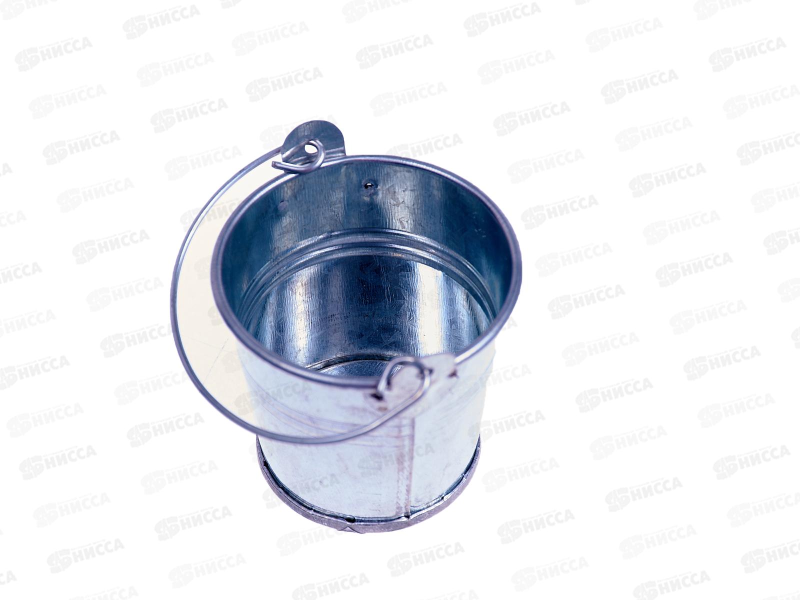 Ведерко на фаркоп 5,5*5,5см хром металл (041292)  Ж