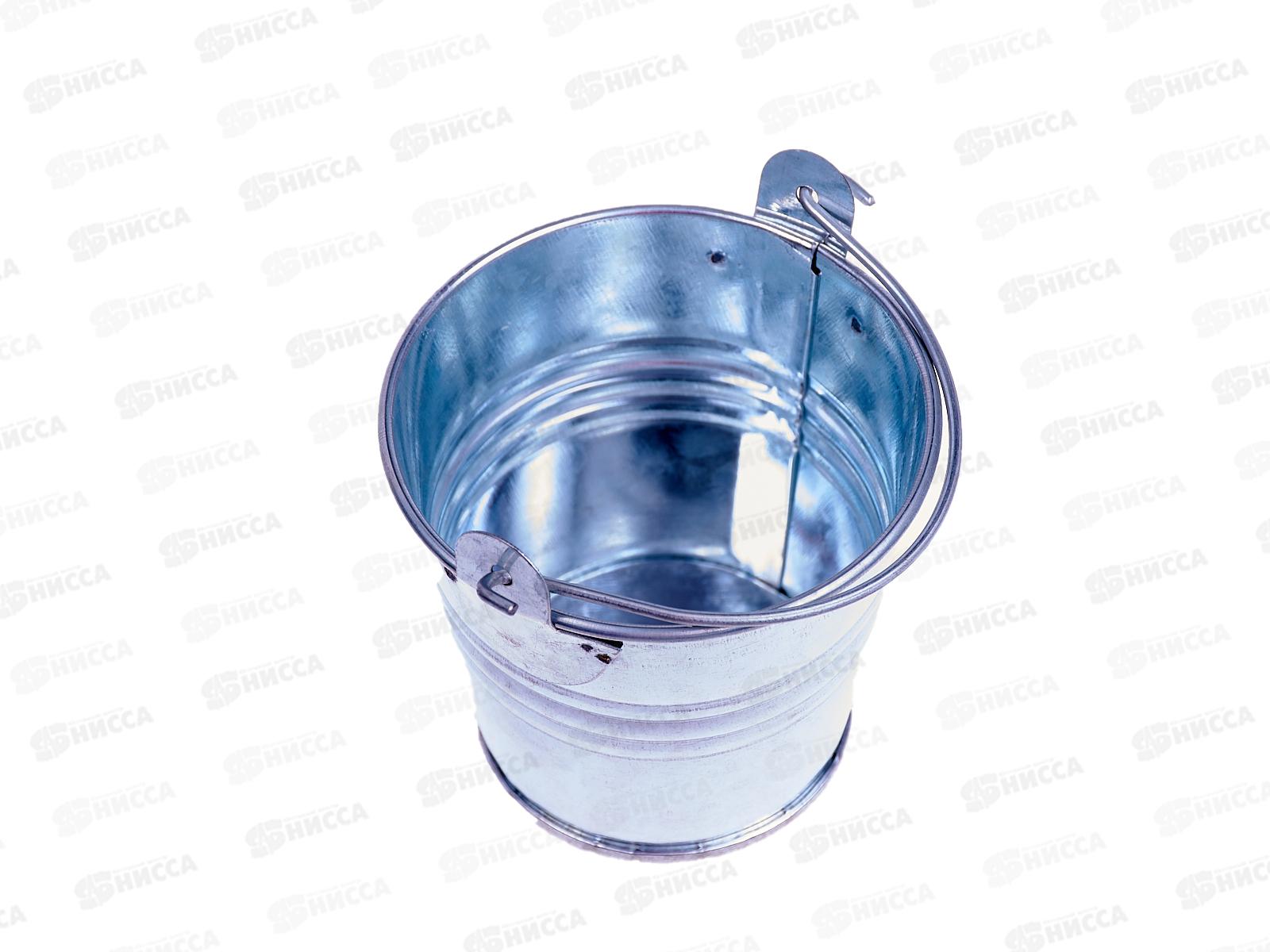 Ведерко на фаркоп 7,5*7см хром металл (044904)  Ж