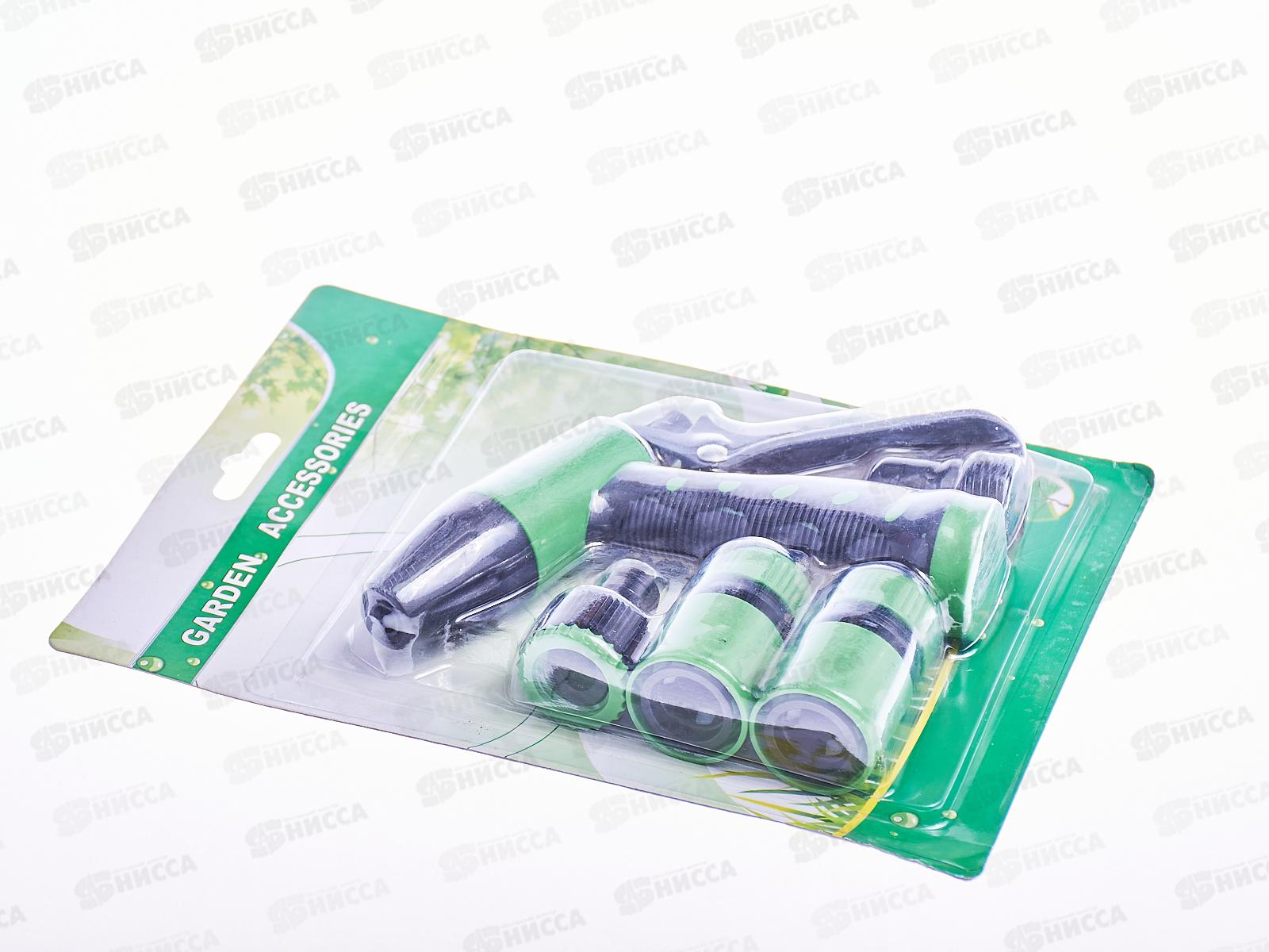 Пистолет для полива с регулятором, пл. + 3 коннектора, AL-1671 *6