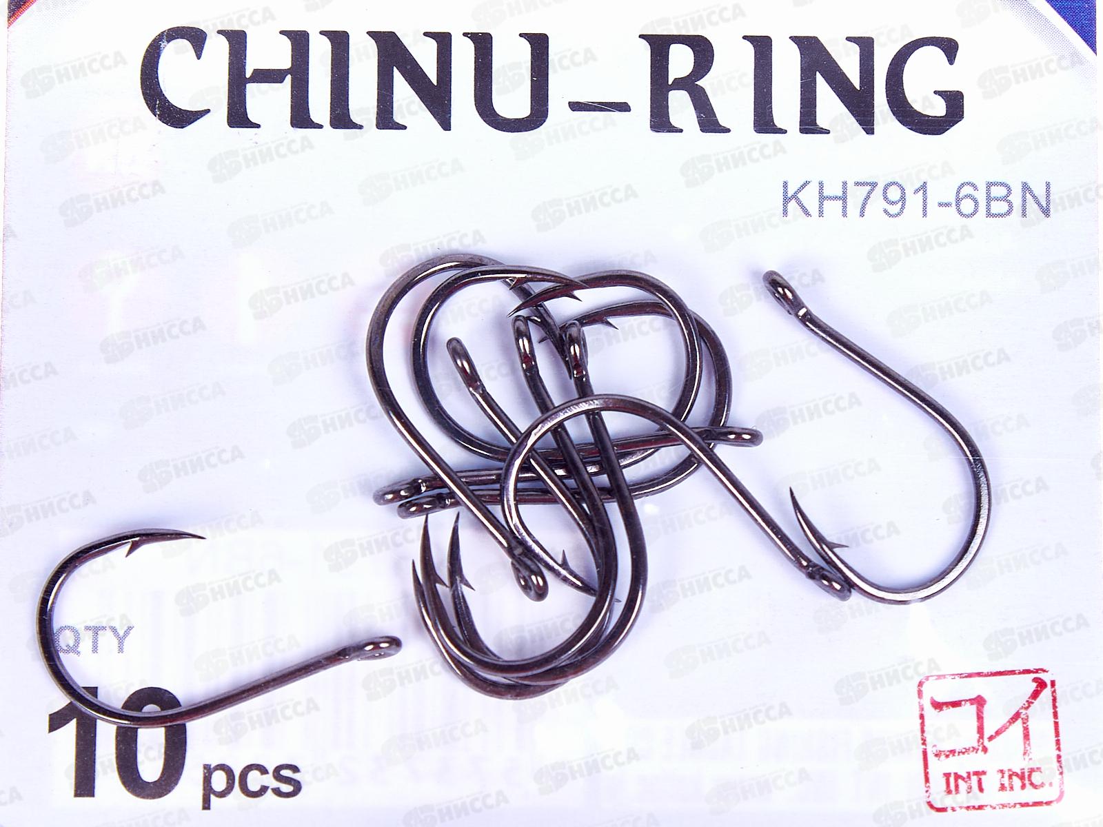 Крючок KOI &quotСHINU-RING&quot р.3 (INT)/6 (AS) цвет BN, КН791-6BN  (10шт)