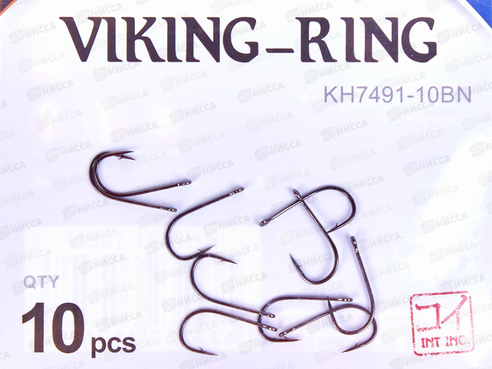 Крючок KOI &quotVIKING-RING&quot р.10 (INT), цвет BN, КН7491-10BN (10шт)