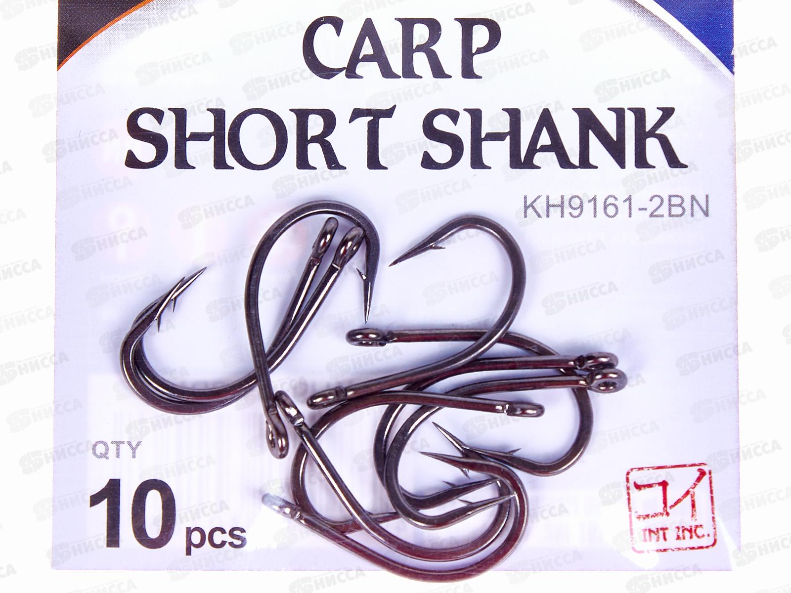 Крючок KOI &quotCARP SHORT SHANK&quot р.2 (INT), цвет BN, карповый (10шт) КН9161-2BN
