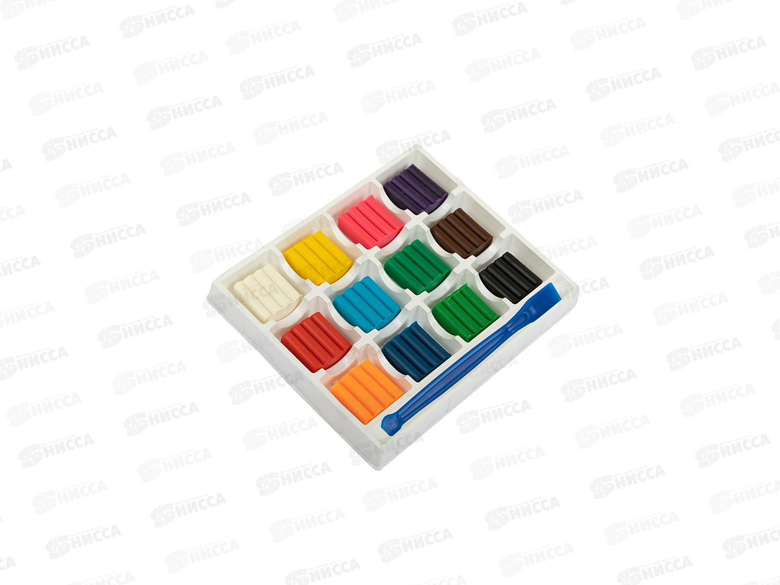 Пластилин 12цветов  144г &quotЛео&quot Расти, восковой картонная упаковка  LMCW-0112