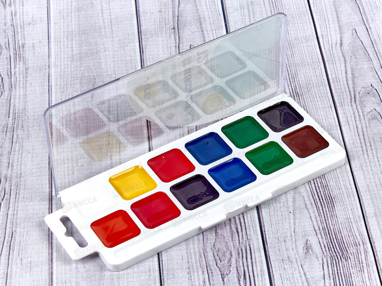 Акварель &quotЛео&quot Учись 12 цветов LW-0112 *12/32