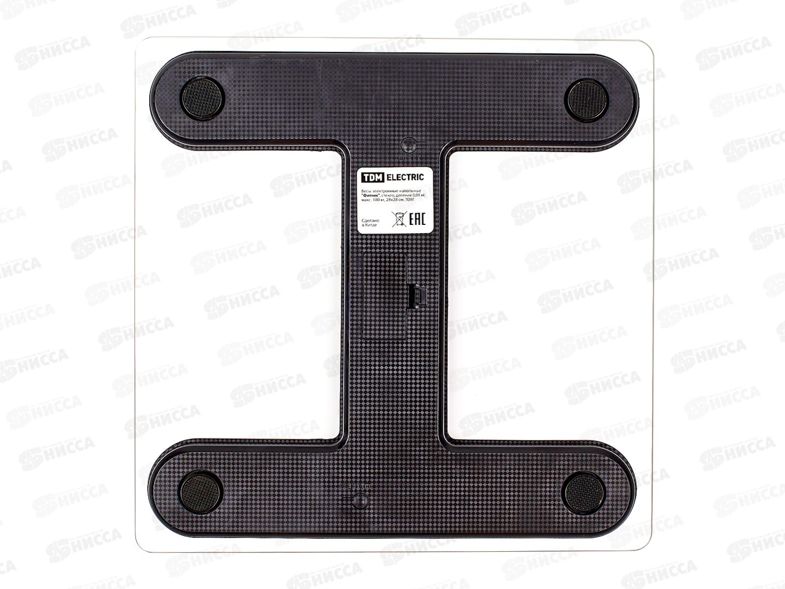 Весы напольные TDM &quotСпа&quot, стекло, деление 0,01кг, макс. 180кг, 0004