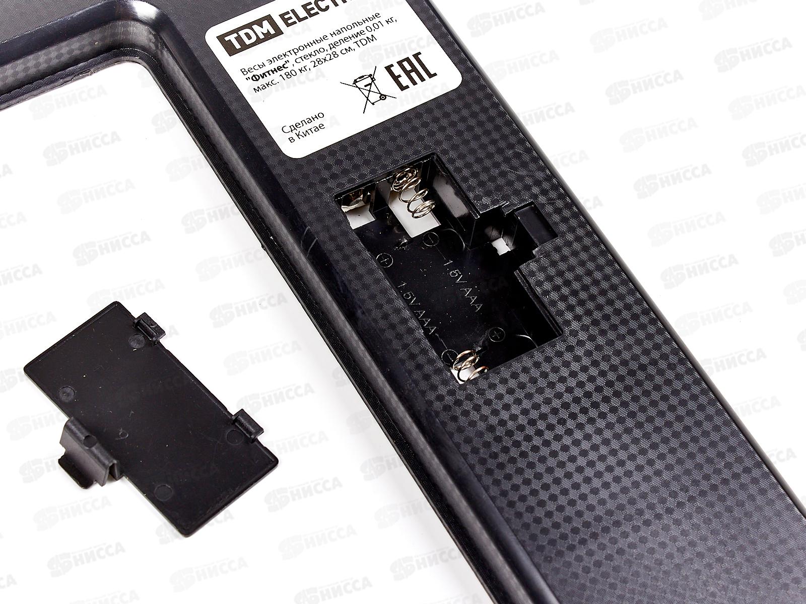 Весы напольные TDM &quotСпа&quot, стекло, деление 0,01кг, макс. 180кг, 0004