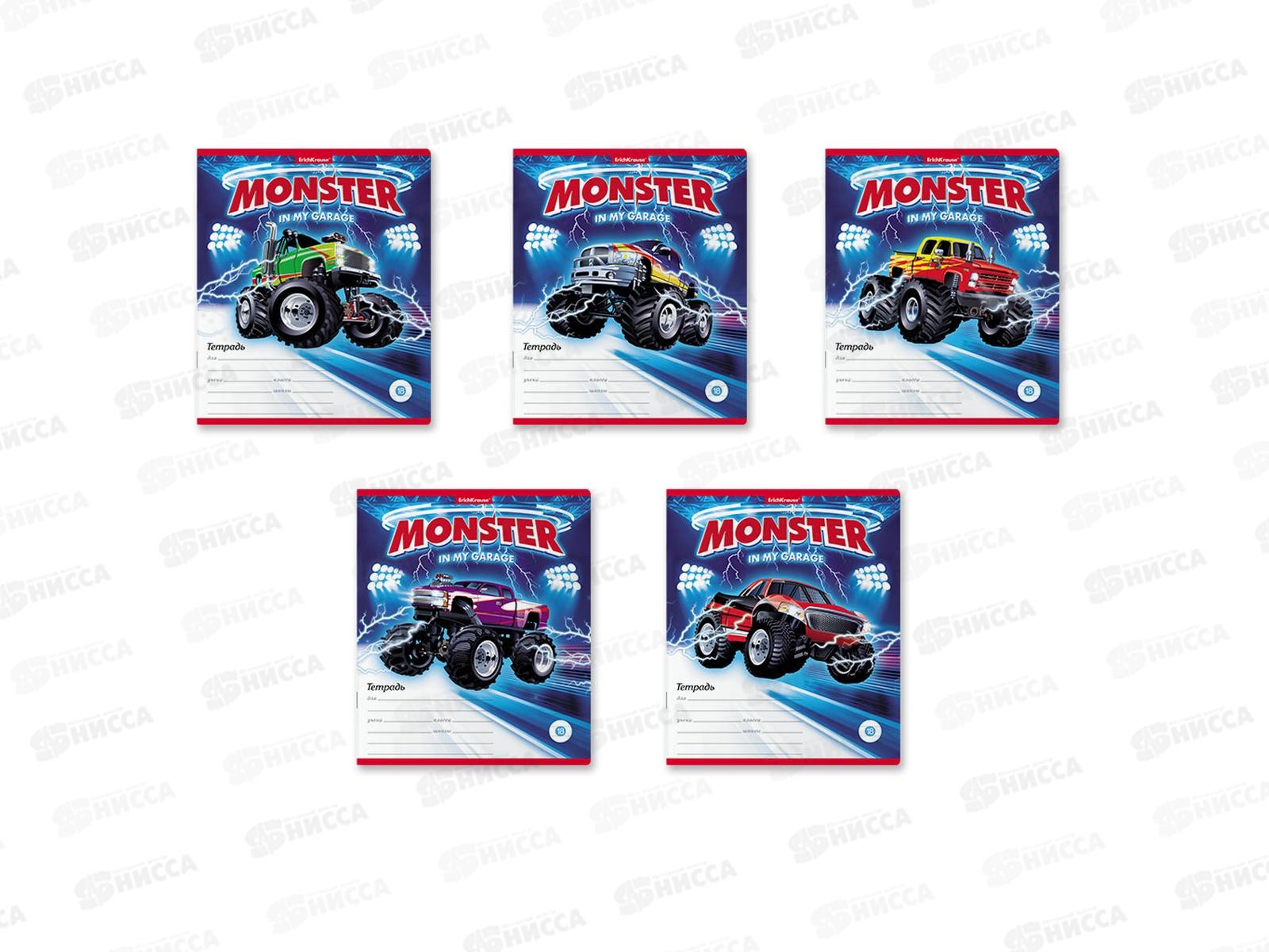 Тетрадь 18 листов линия ПОЛИ Monster Car 49204 *10/200