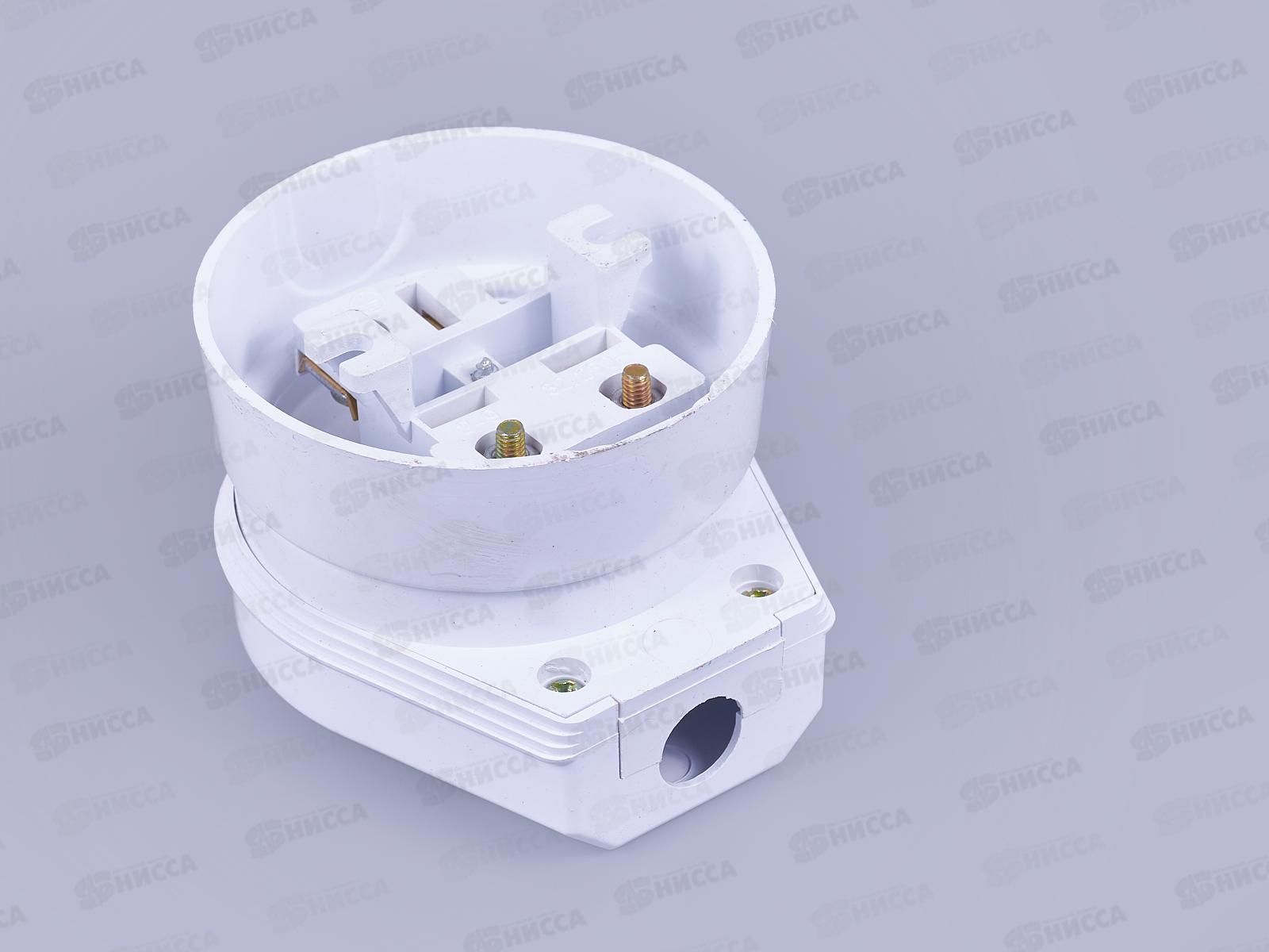 РШ ВШ открытая установка пластиковый, с заземлением белый ПРОГРЕСС *6/72