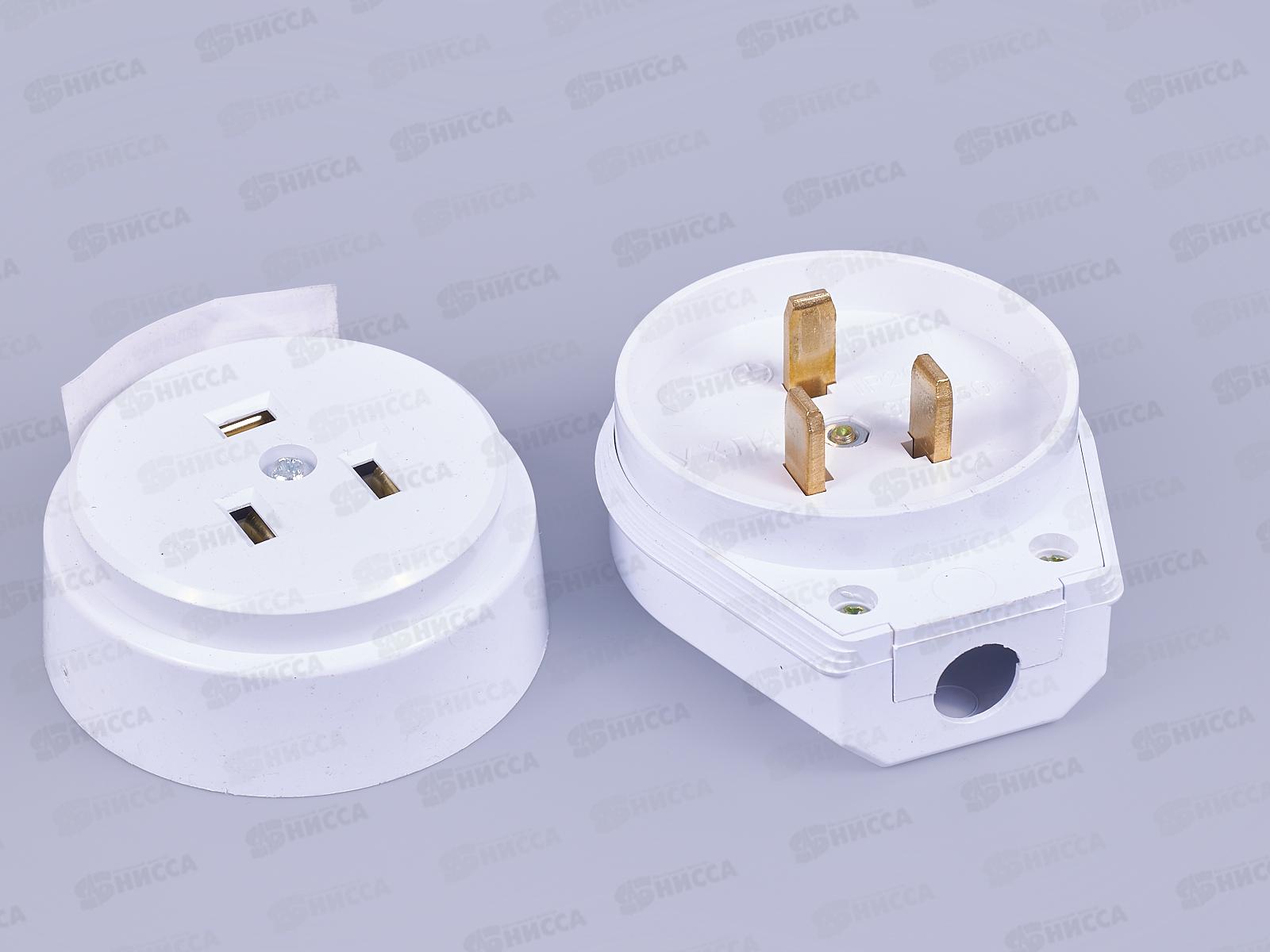 РШ ВШ открытая установка пластиковый, с заземлением белый ПРОГРЕСС *6/72