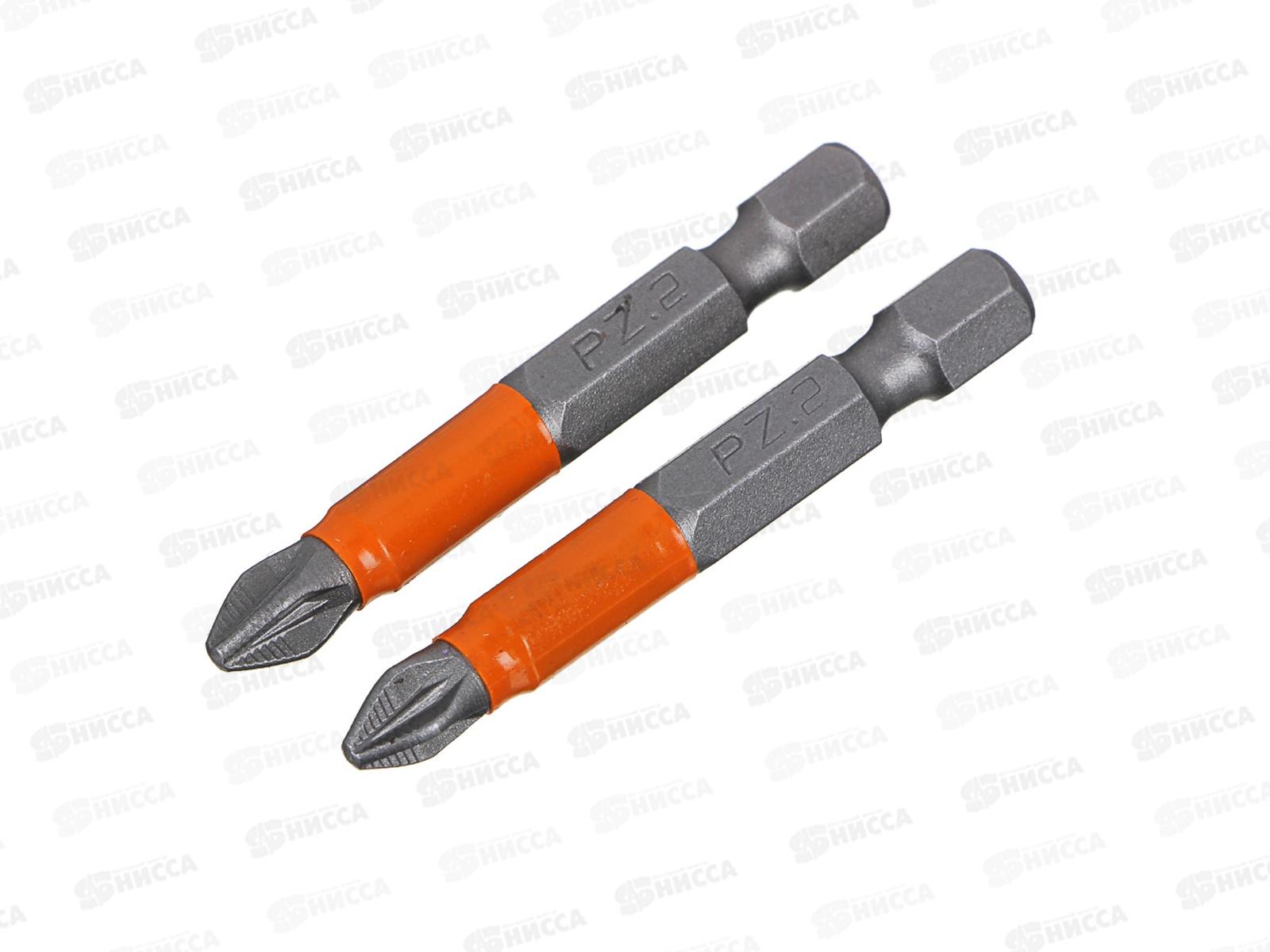 Набор бит ЕРМАК Профи РZ2 50мм сталь S2 2шт 601-052 г