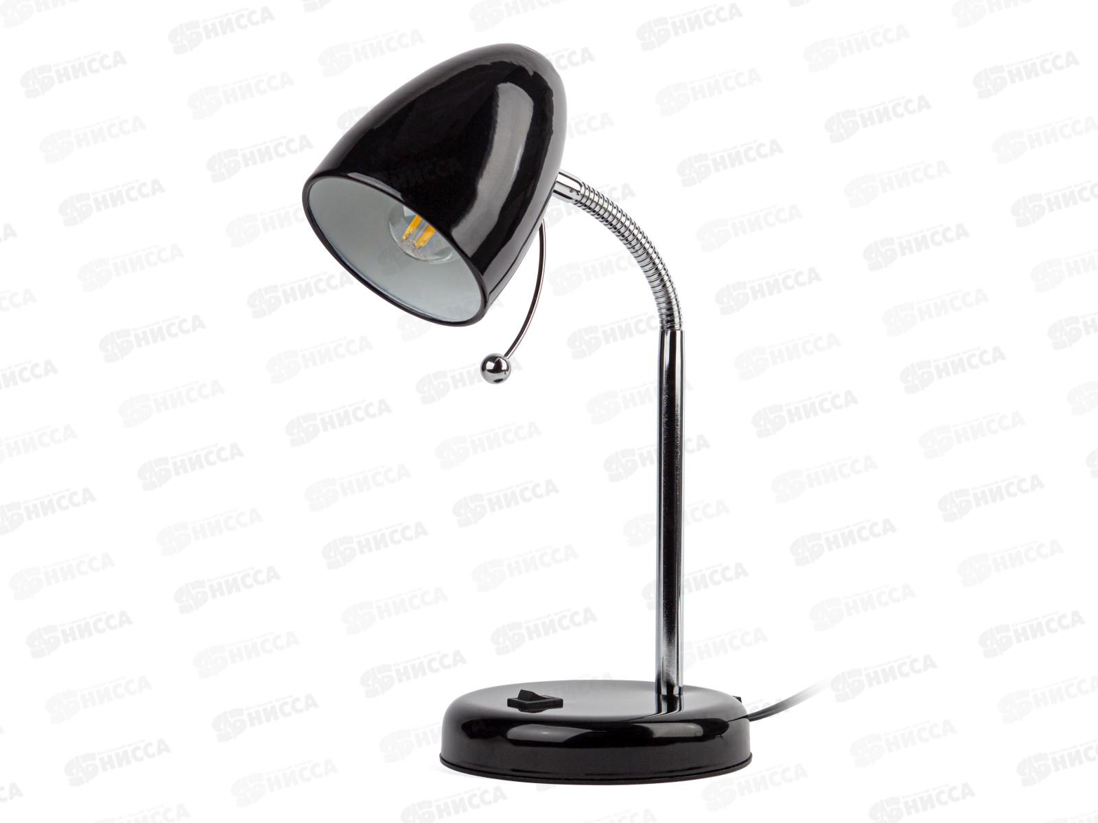 Лампа настольная N-116-Е27-40W-BK, выключатель на основании, черный *16