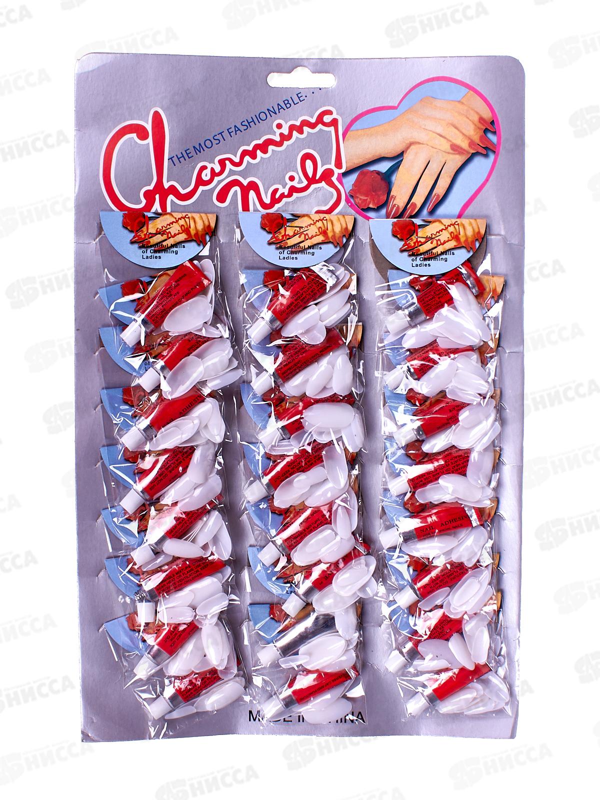 Ногти накладные с клеем 24шт 073254  Б