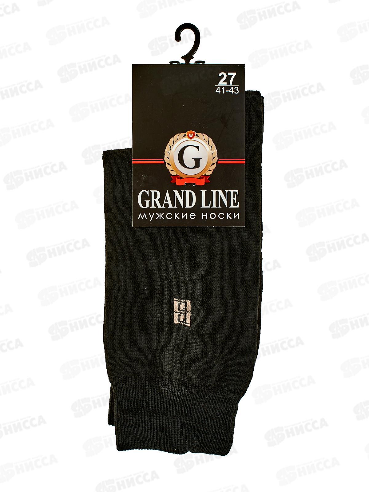 Носки мужские М-132 GRAND LINE черный р-27