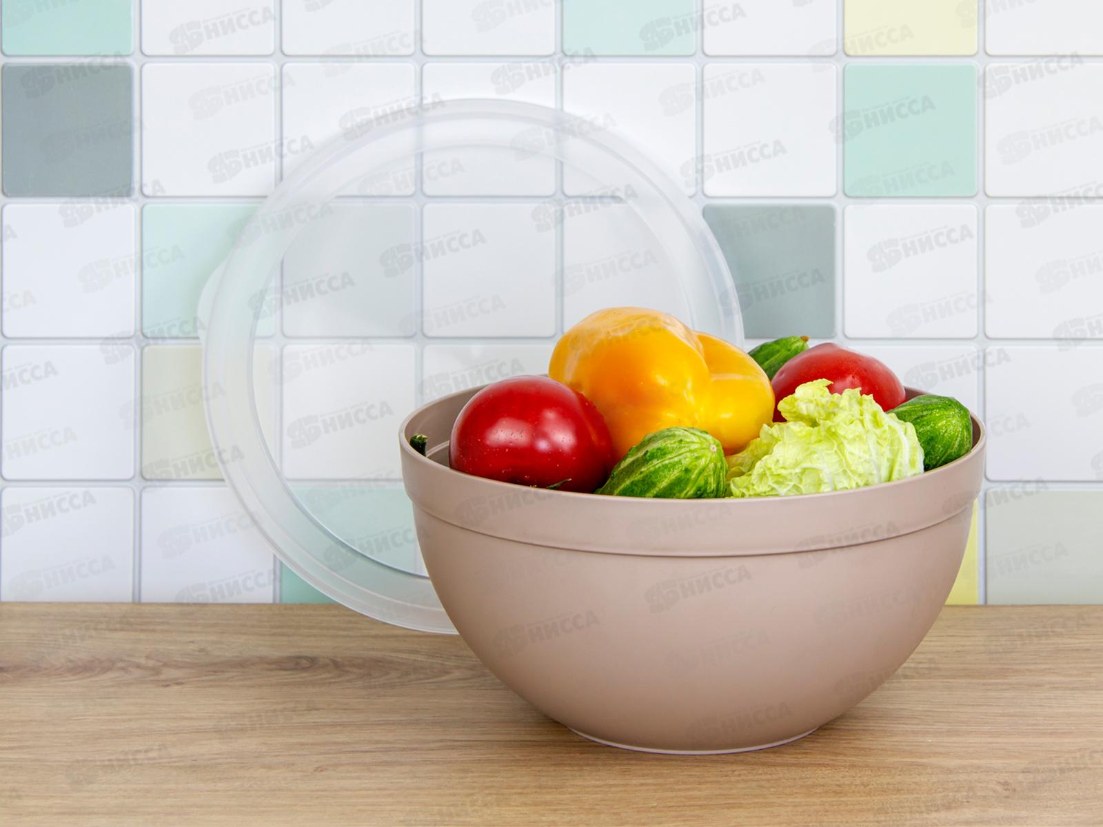 Миска 4л с крышкой  Капучино М1304 *10