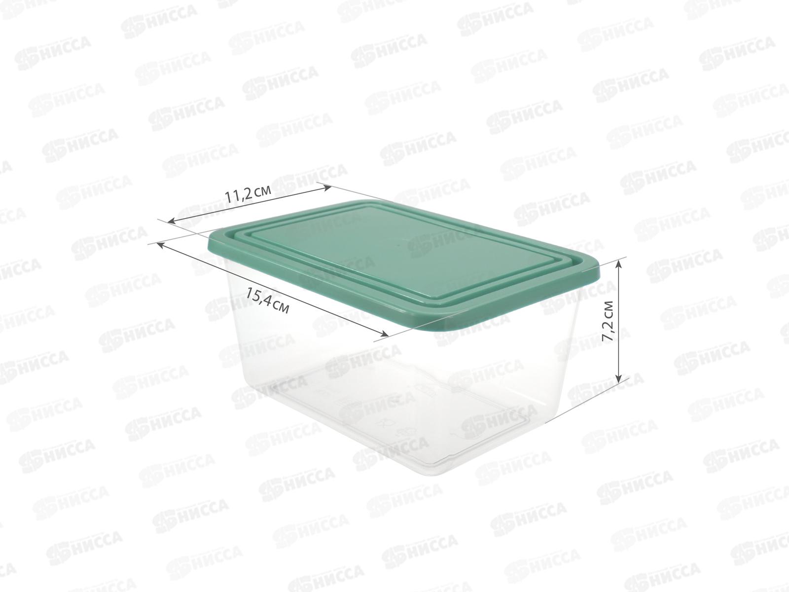 Емкость для продуктов прямоугольный 0,8л Фисташковый М 1451 *40