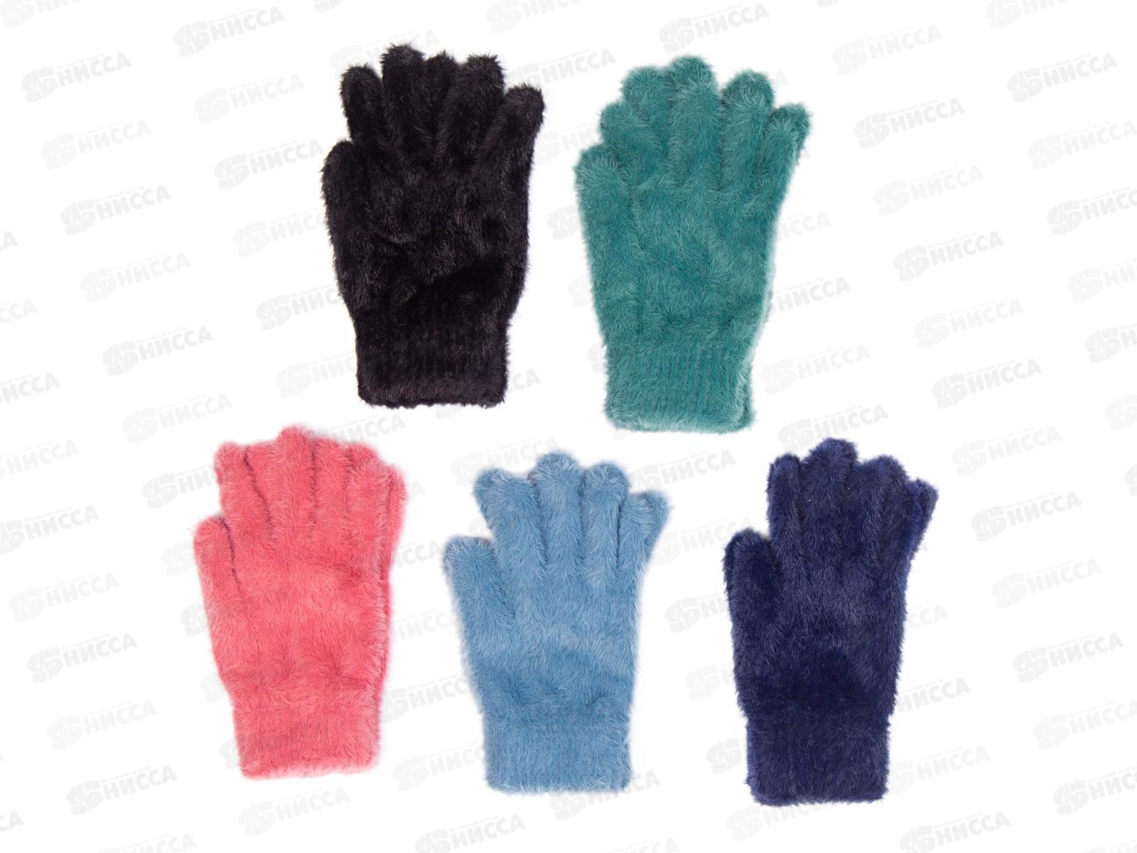 Перчатки женские трикотажные р.L (20*7,5*8) S 1928-L mix *10