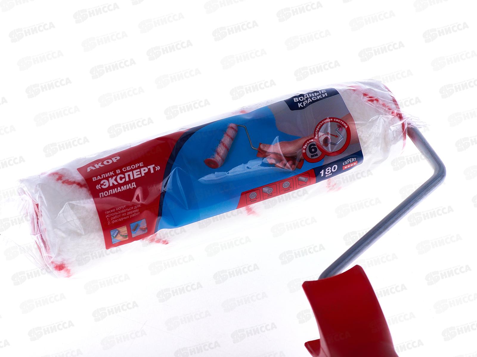 Валик 180мм, D6мм, ЭКСПЕРТ Красная нить (полиамид), 412 *40