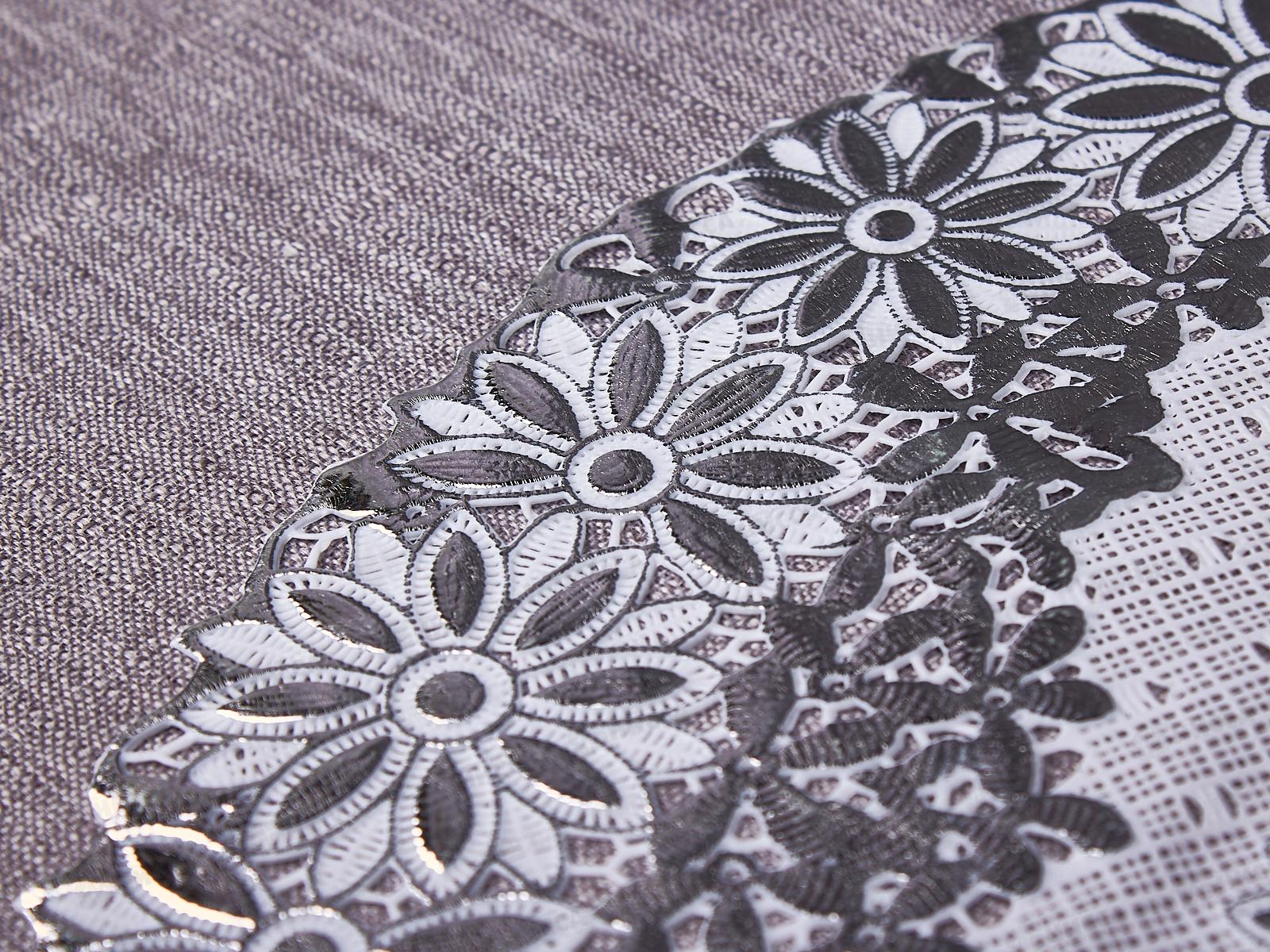 Салфетка ажурная GRACE Лейс 30*30 LO-1008В серебро круг 93476 *12