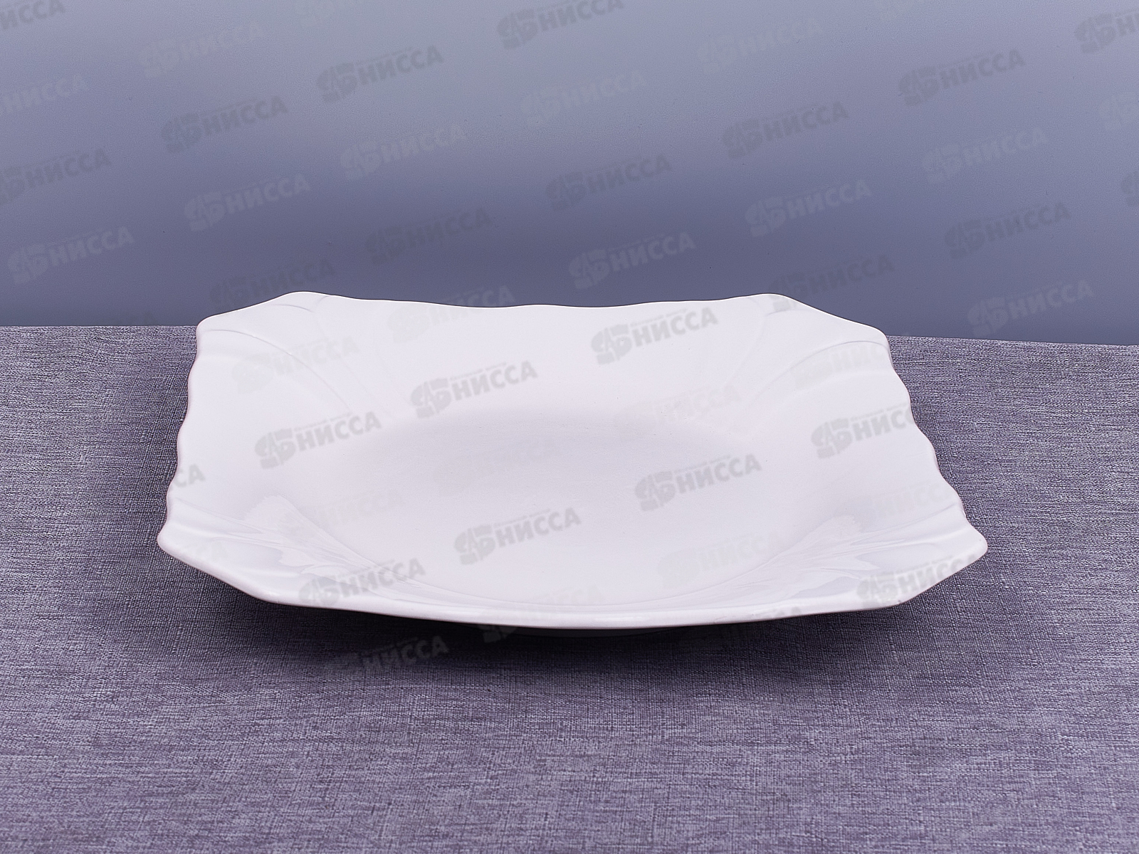 Тарелка квадратная &quotОрнамент&quot 25,5*25,5*3см Зефир, 1007-10  С