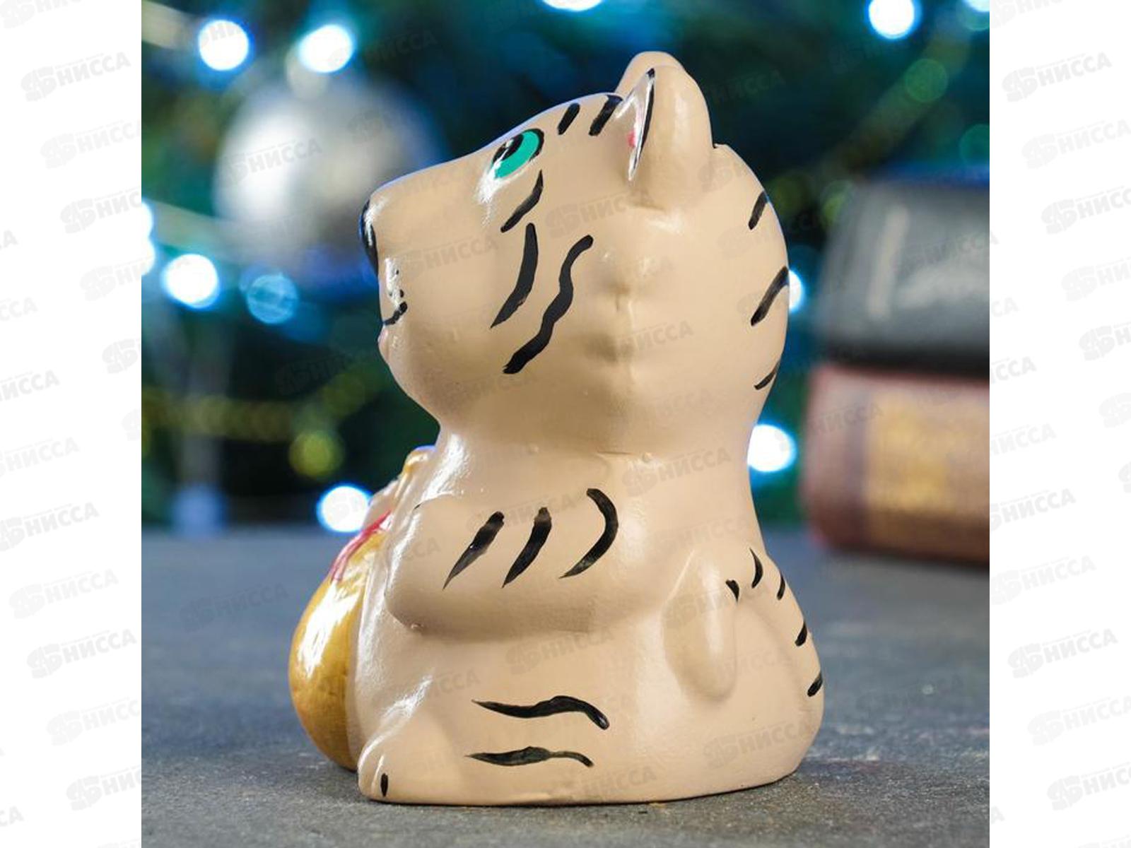 Копилка  &quotТигр с мешком 11,8см белый 7152135/302981 Н-118