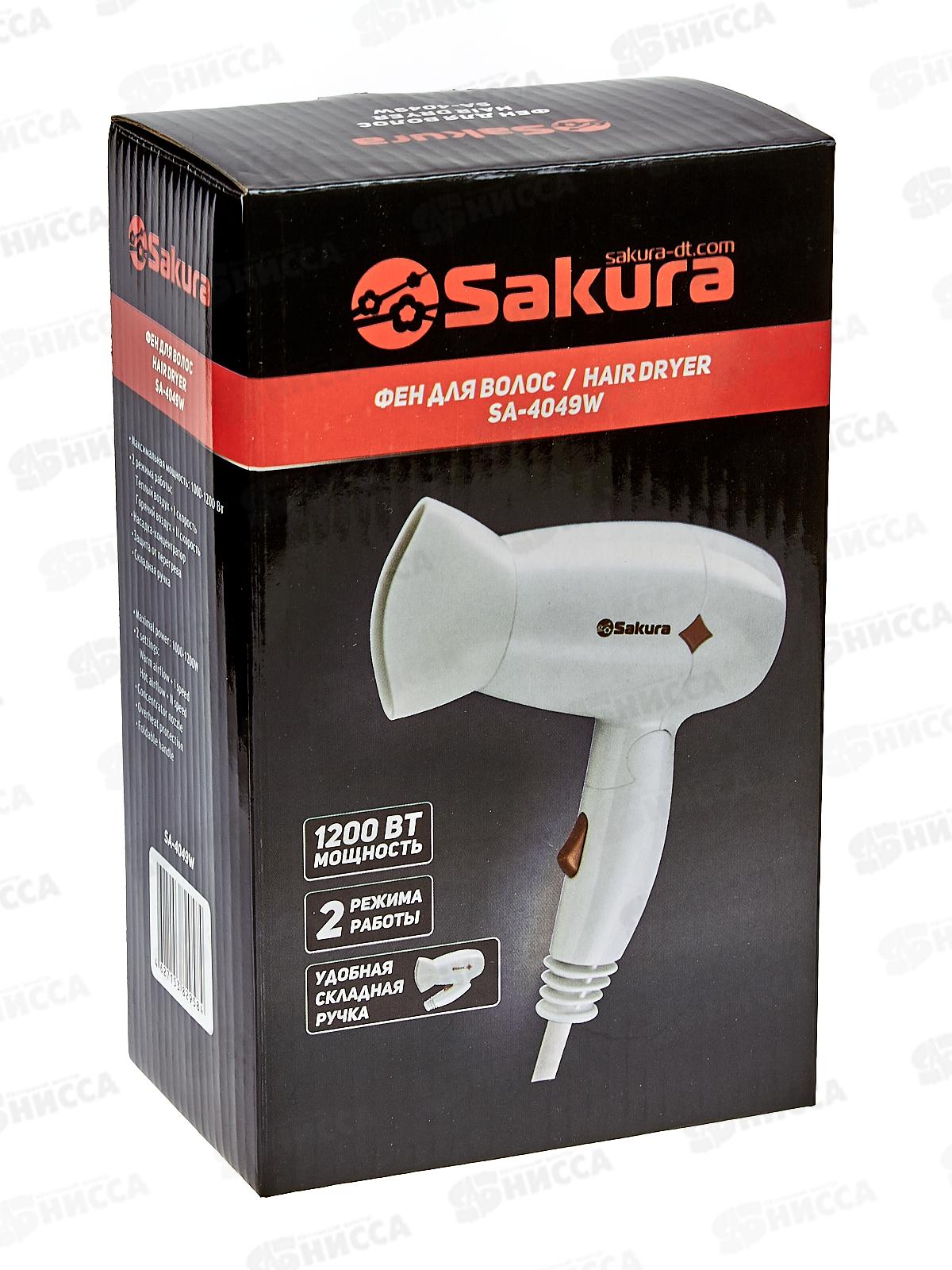 Фен электрический SA-4049W 1200BT