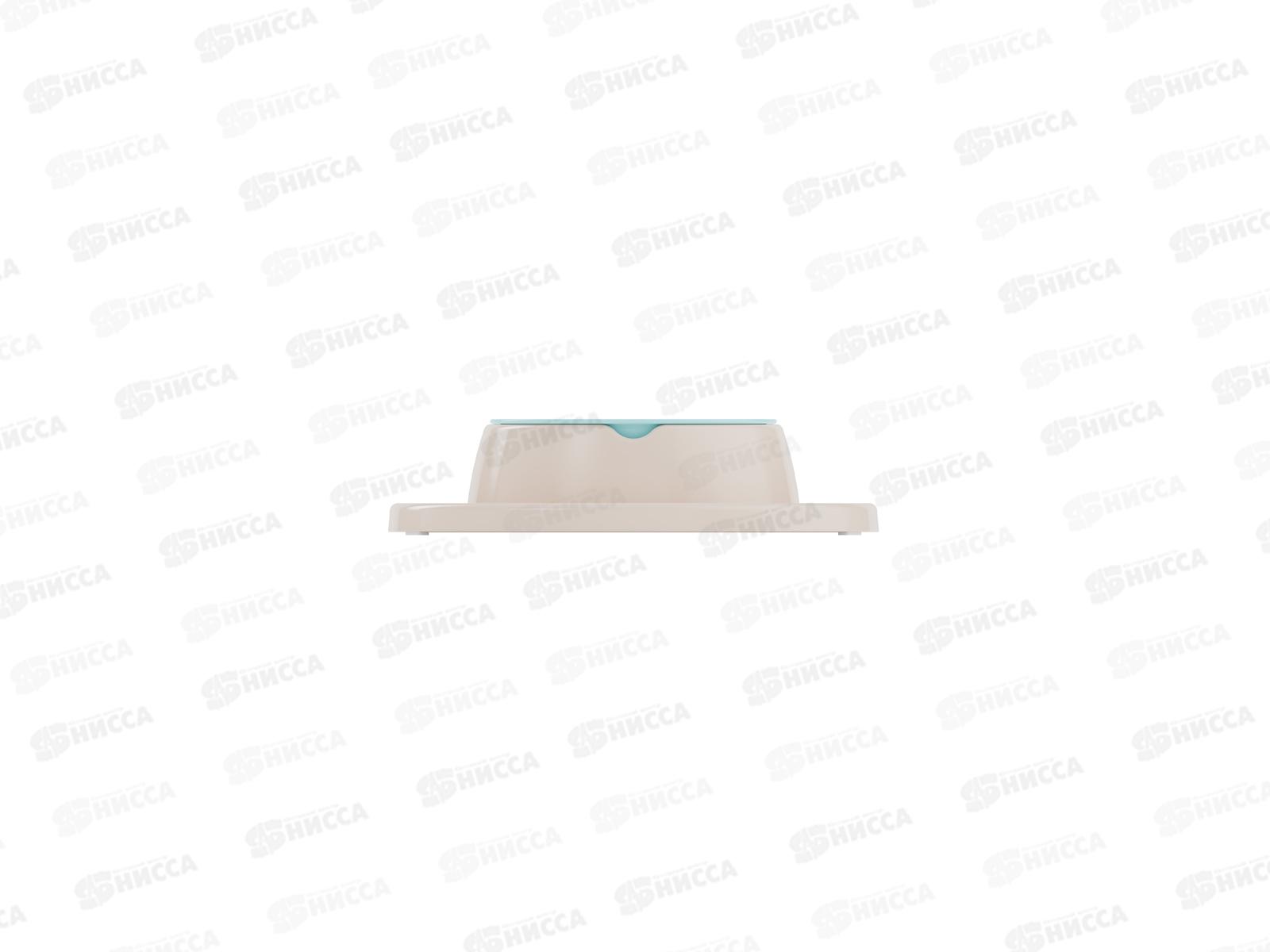 Миска для животных &quotМур-мяу&quot 0,3л двойная светло-бежевая М8494 *9