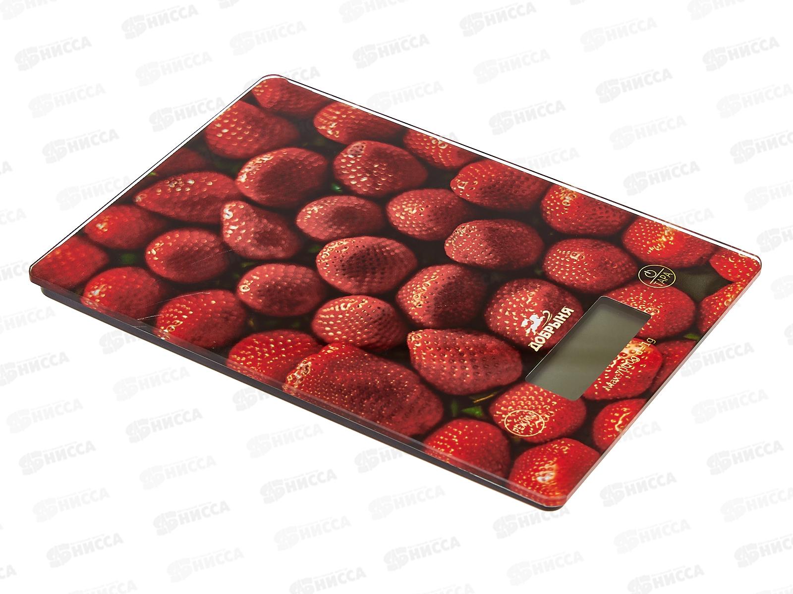 Весы кухонные DO-3011S клубника Добрыня