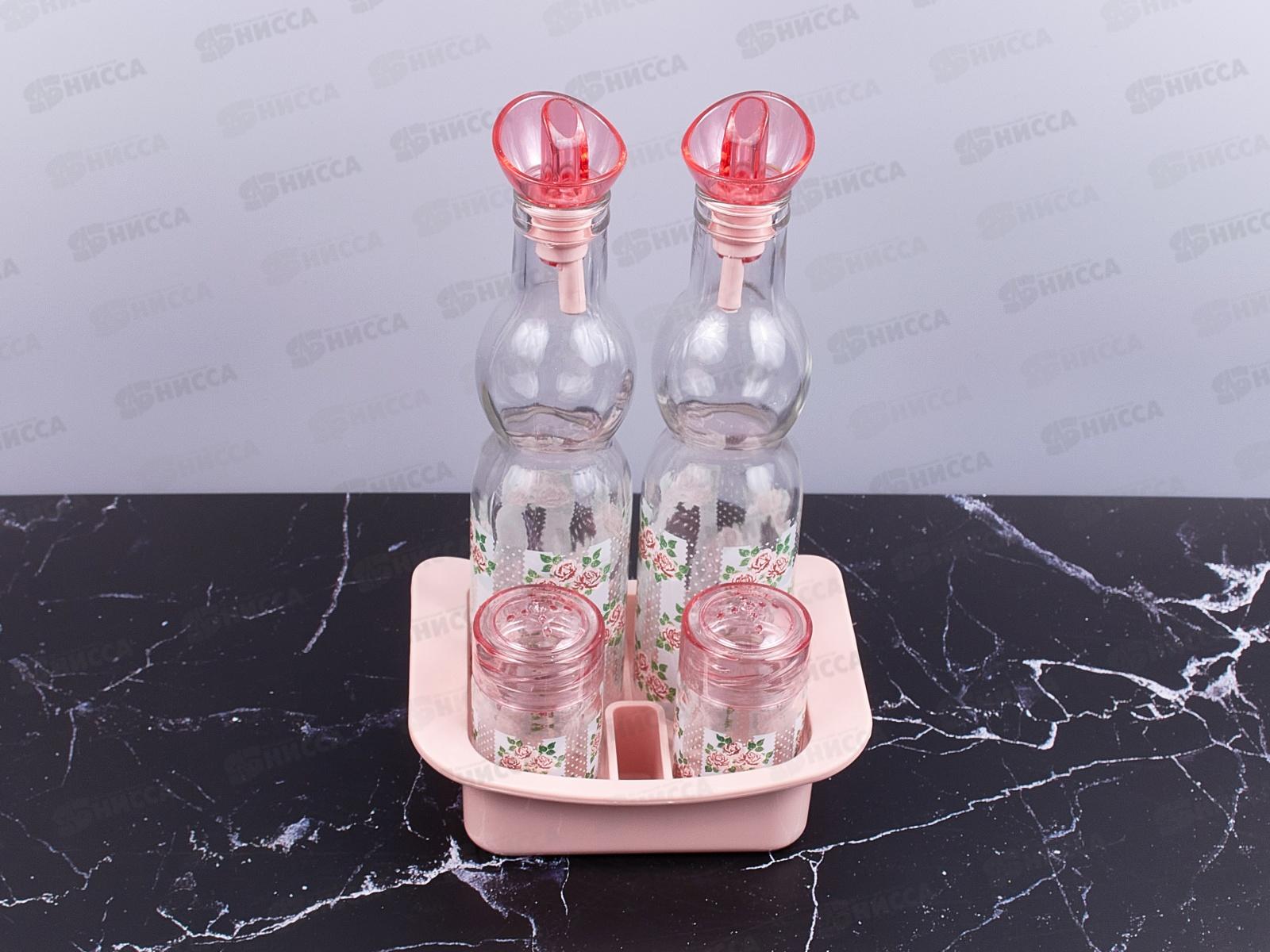 Набор из 2х емкостей под соусы 250мл+2солонки70мл+подставка 152066-041