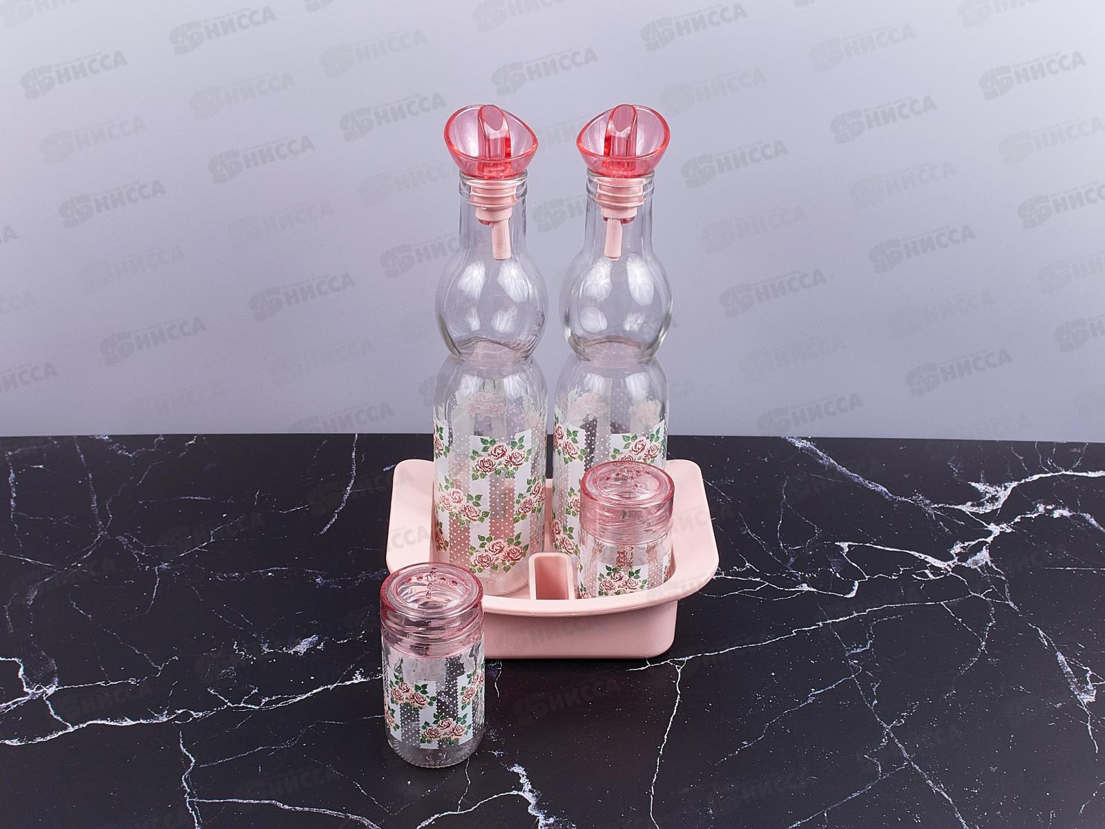 Набор из 2х емкостей под соусы 250мл+2солонки70мл+подставка 152066-041