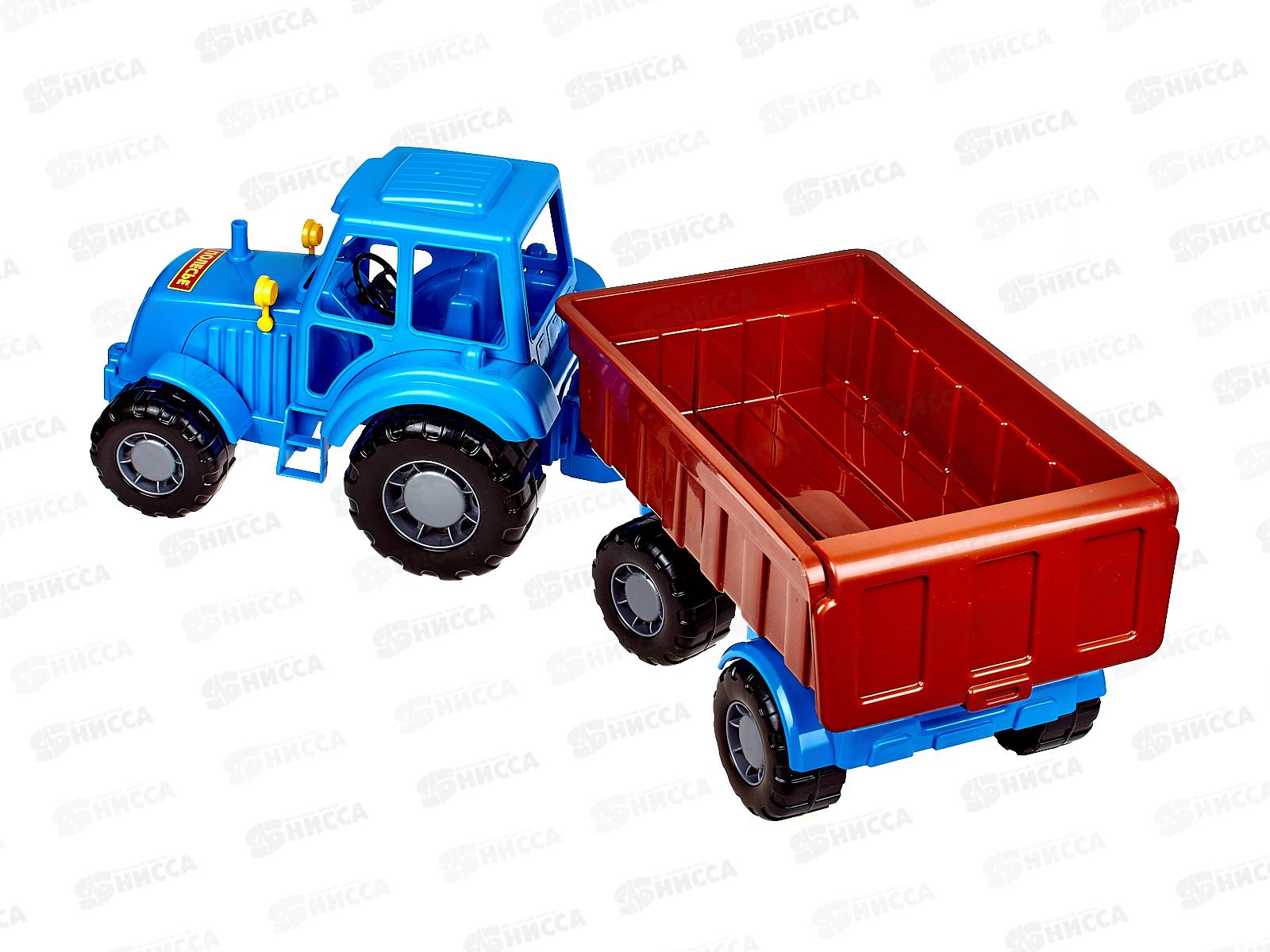 Трактор &quotАлтай&quot (синий) с прицепом №1 (в сеточке), 84750  *4