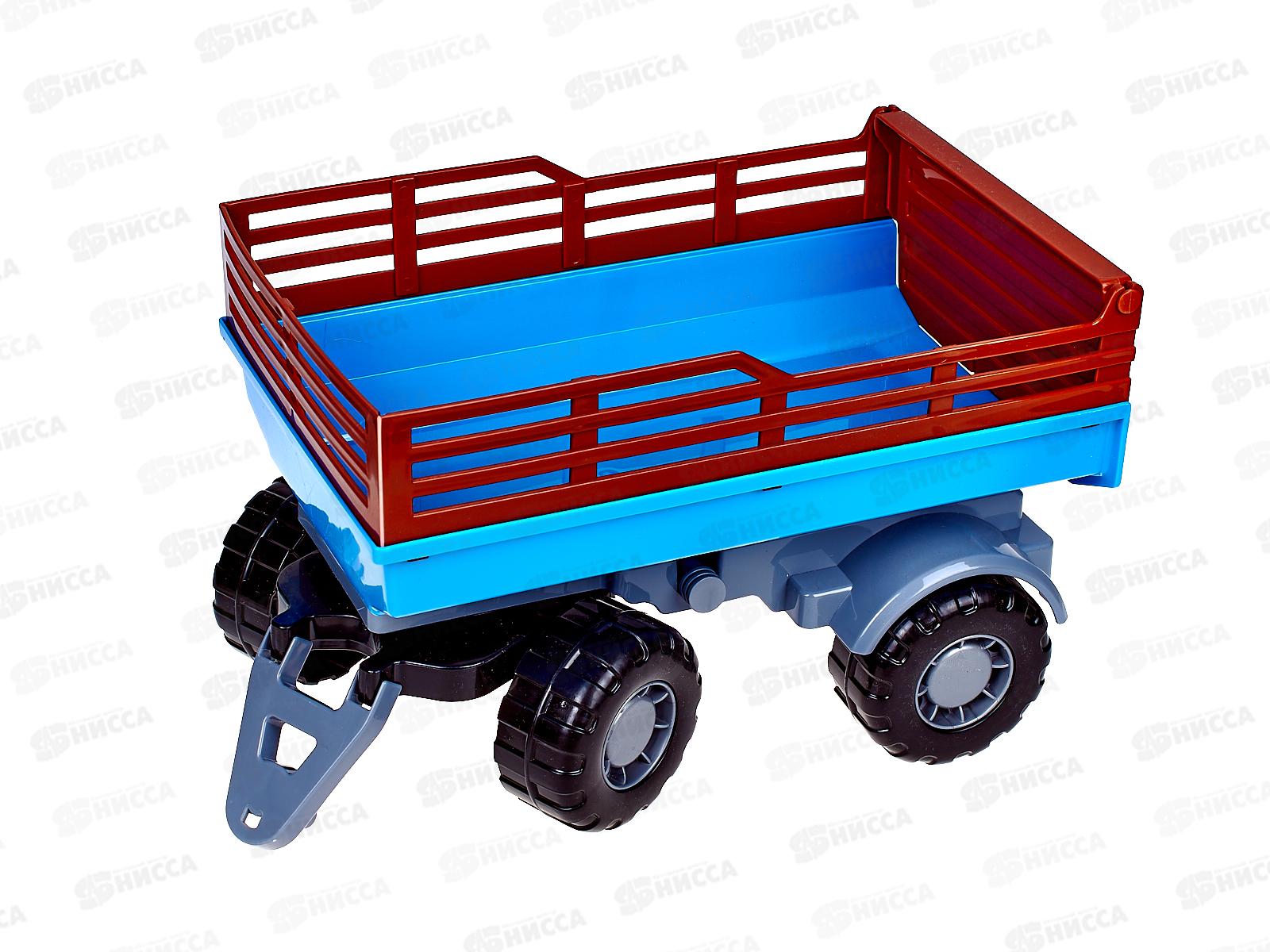 Трактор &quotАлтай&quot (синий) с прицепом №2 (в сеточке), 84767  *4