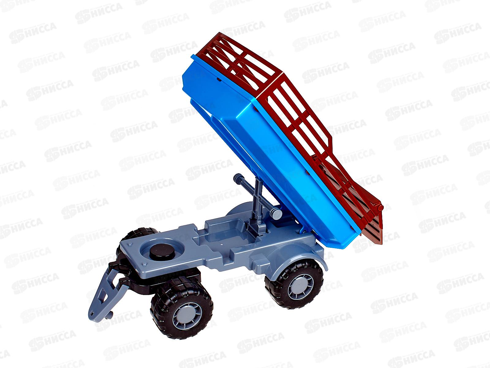 Трактор &quotАлтай&quot (синий) с прицепом №2 (в сеточке), 84767  *4