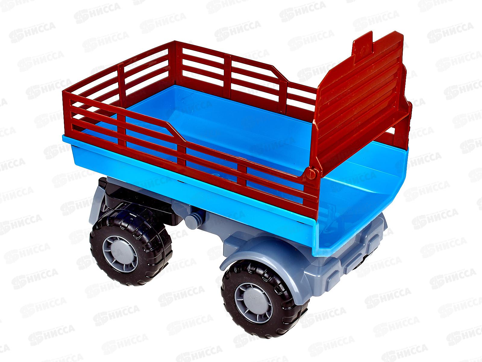 Трактор &quotАлтай&quot (синий) с прицепом №2 (в сеточке), 84767  *4