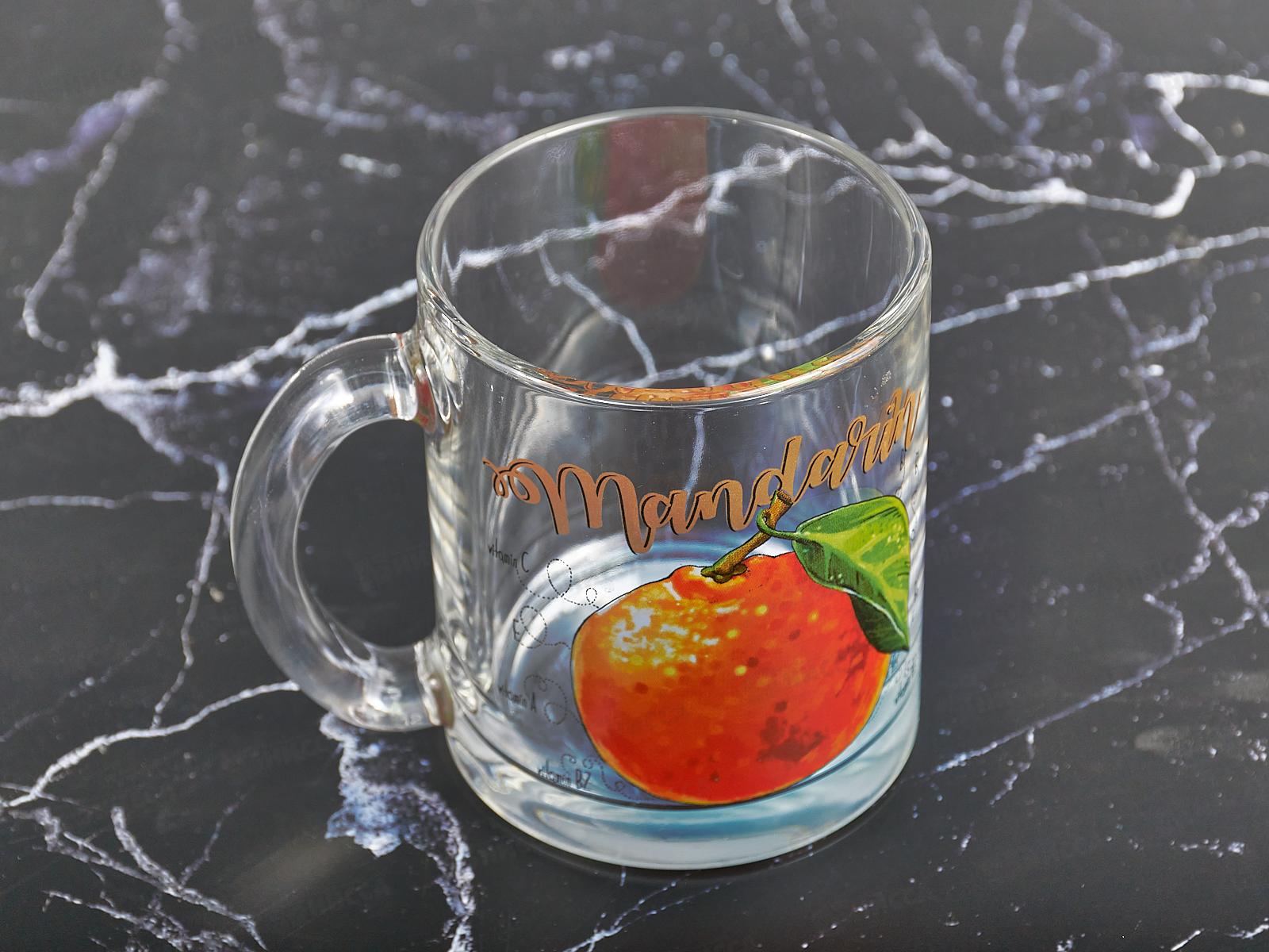 Кружка &quotЧайная&quot (Полезный мандарин ) 300мл *24 1208