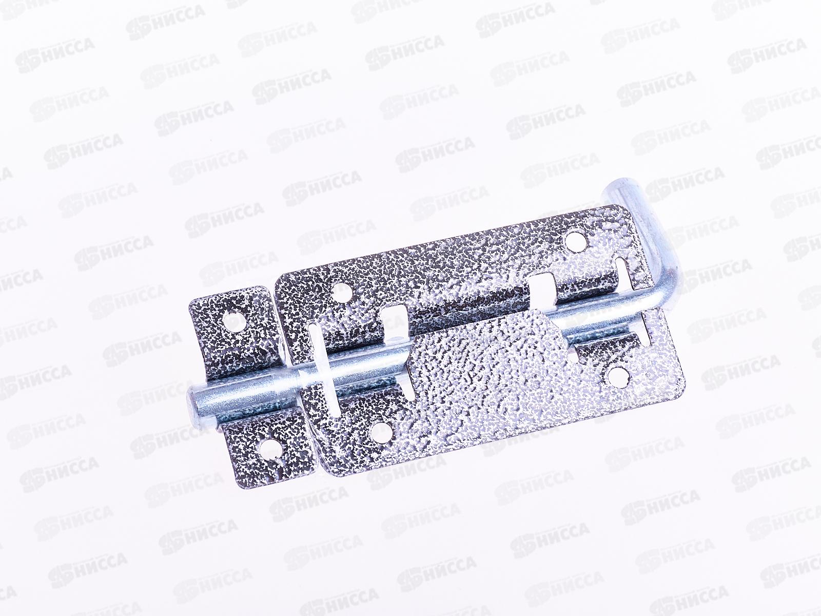 Задвижка дверная ЗД-03 полимер серебро *20