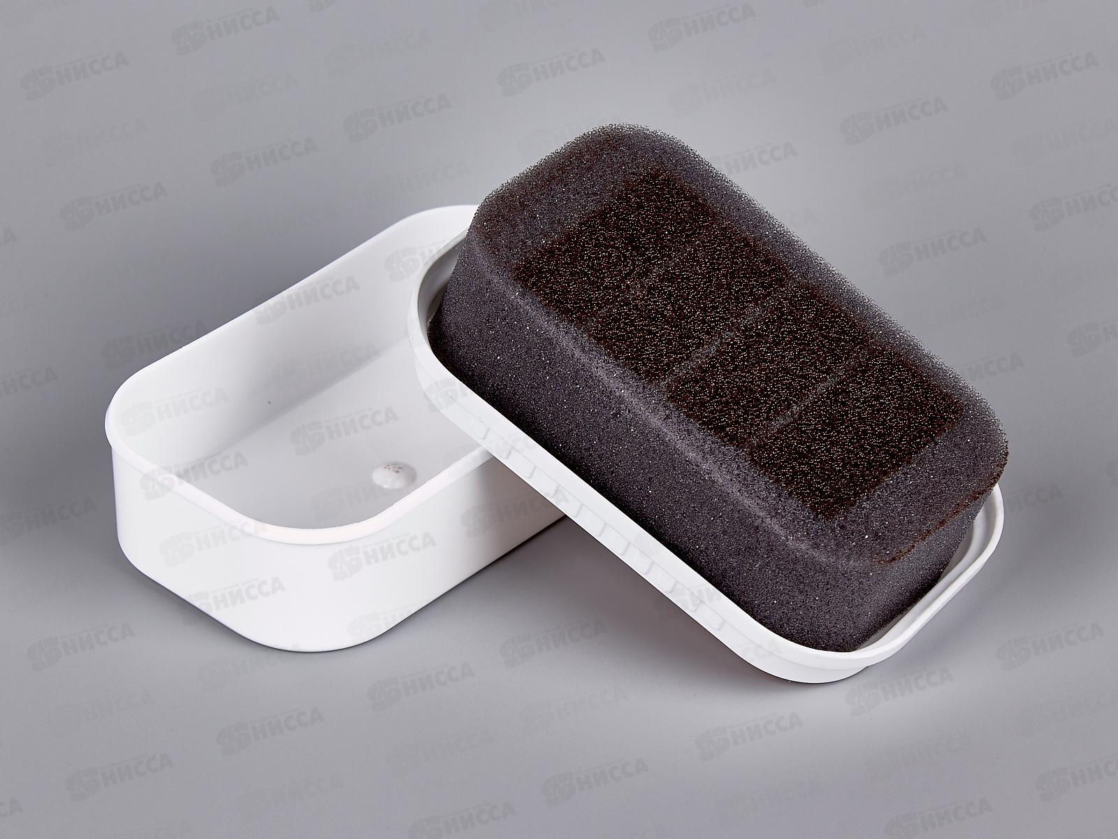 Губка для обуви Штрих  Стандарт коричневая НД *12/96