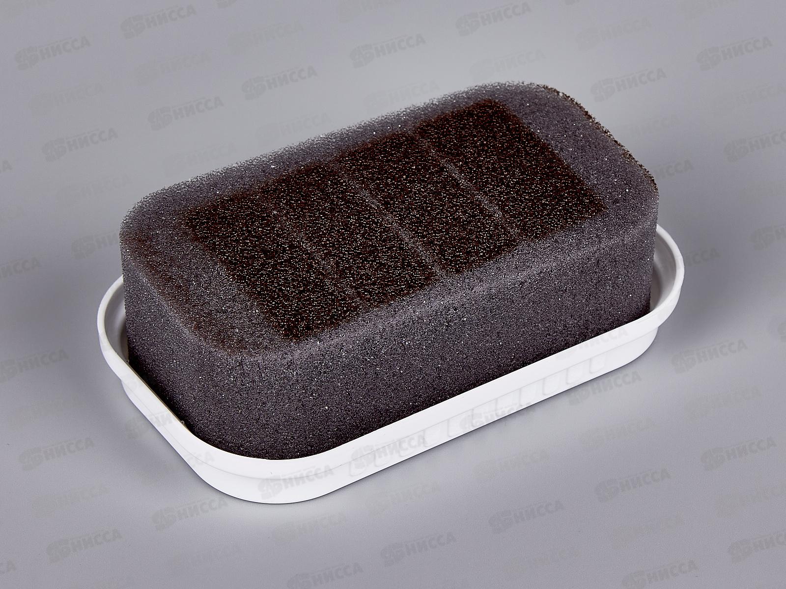 Губка для обуви Штрих  Стандарт коричневая НД *12/96