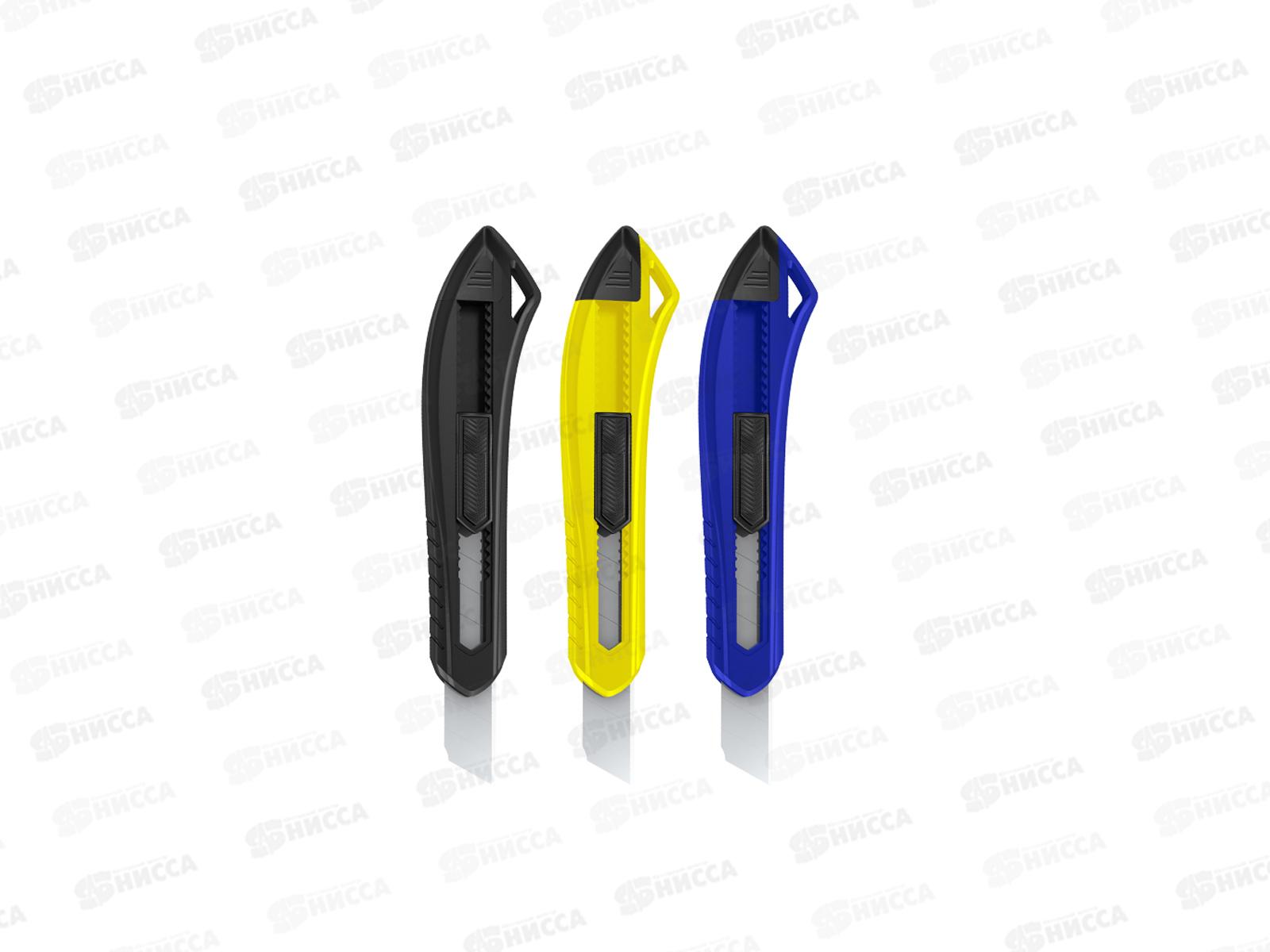 Нож канцелярский  Berlingo 18мм, 100, Razzor цвет в ассортименте ВМ4126*30/240