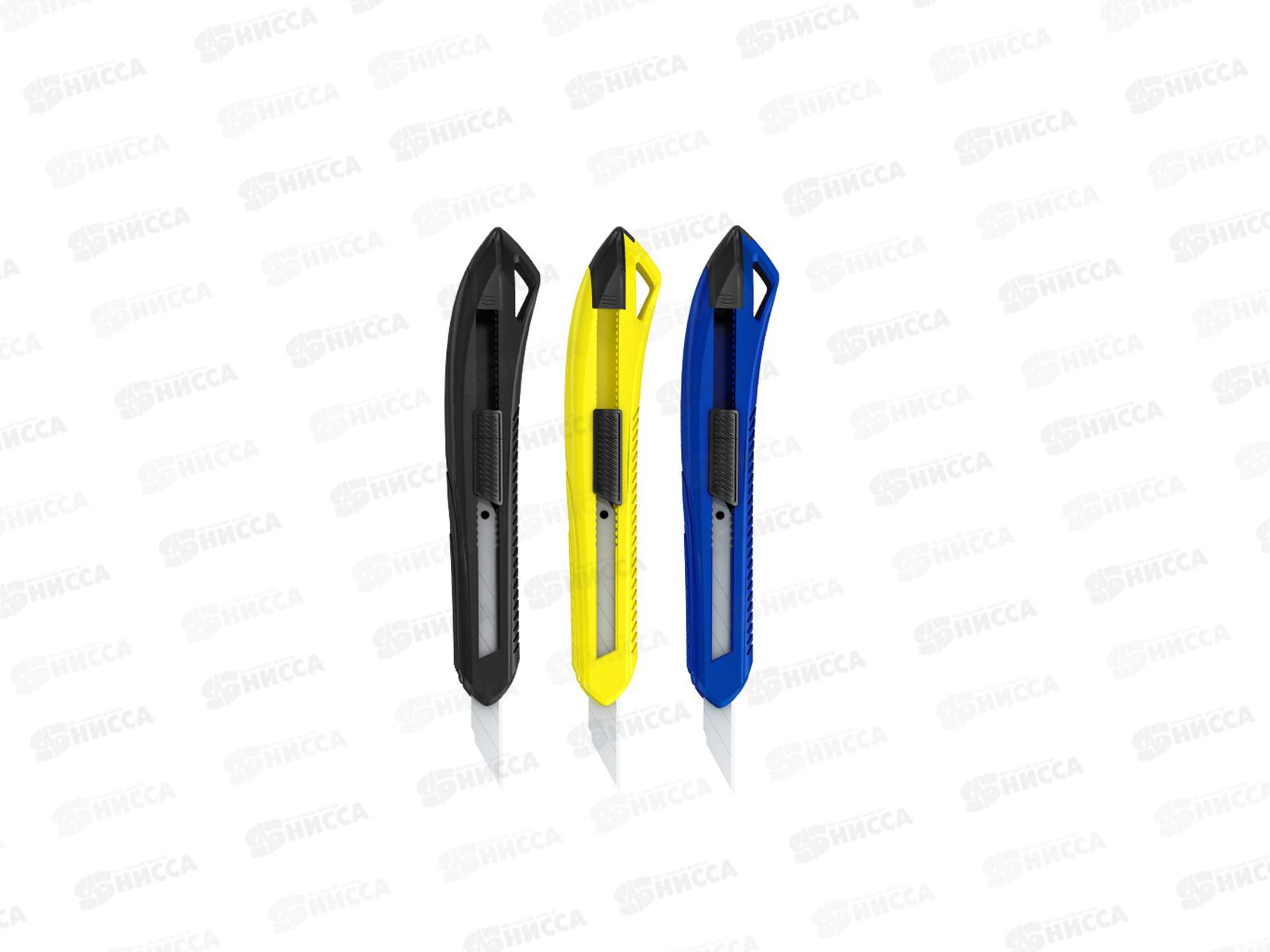 Нож канцелярский Berlingo 9мм, 100, Razzor цвет в ассортименте ВМ4125*60