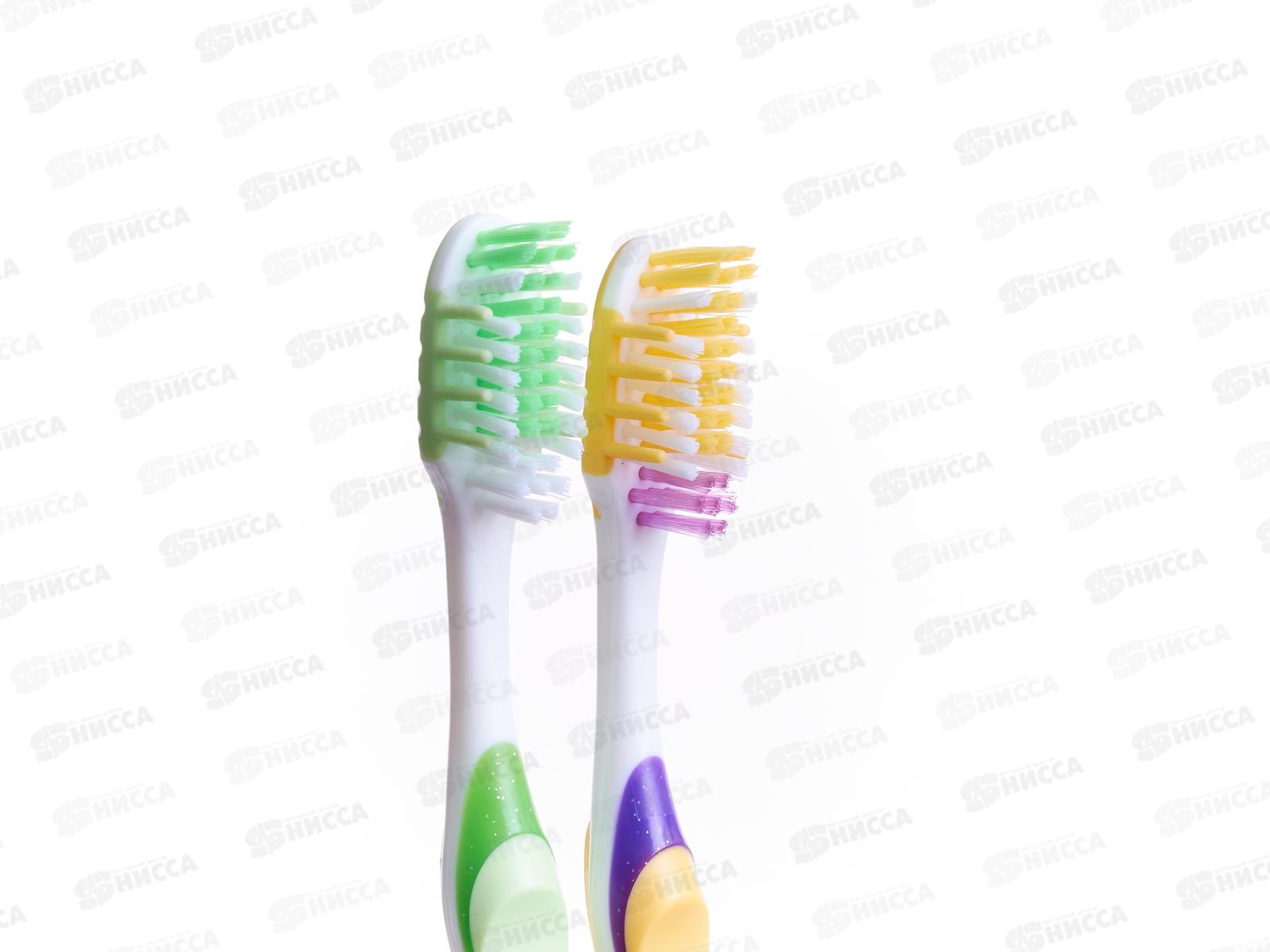 Зубная щетка МАКС Смарт 2шт желтый *20