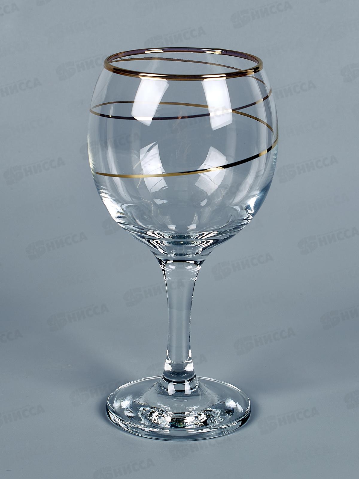 Набор фужеров 250мл 6шт 1711-З2 Золотая спираль *2